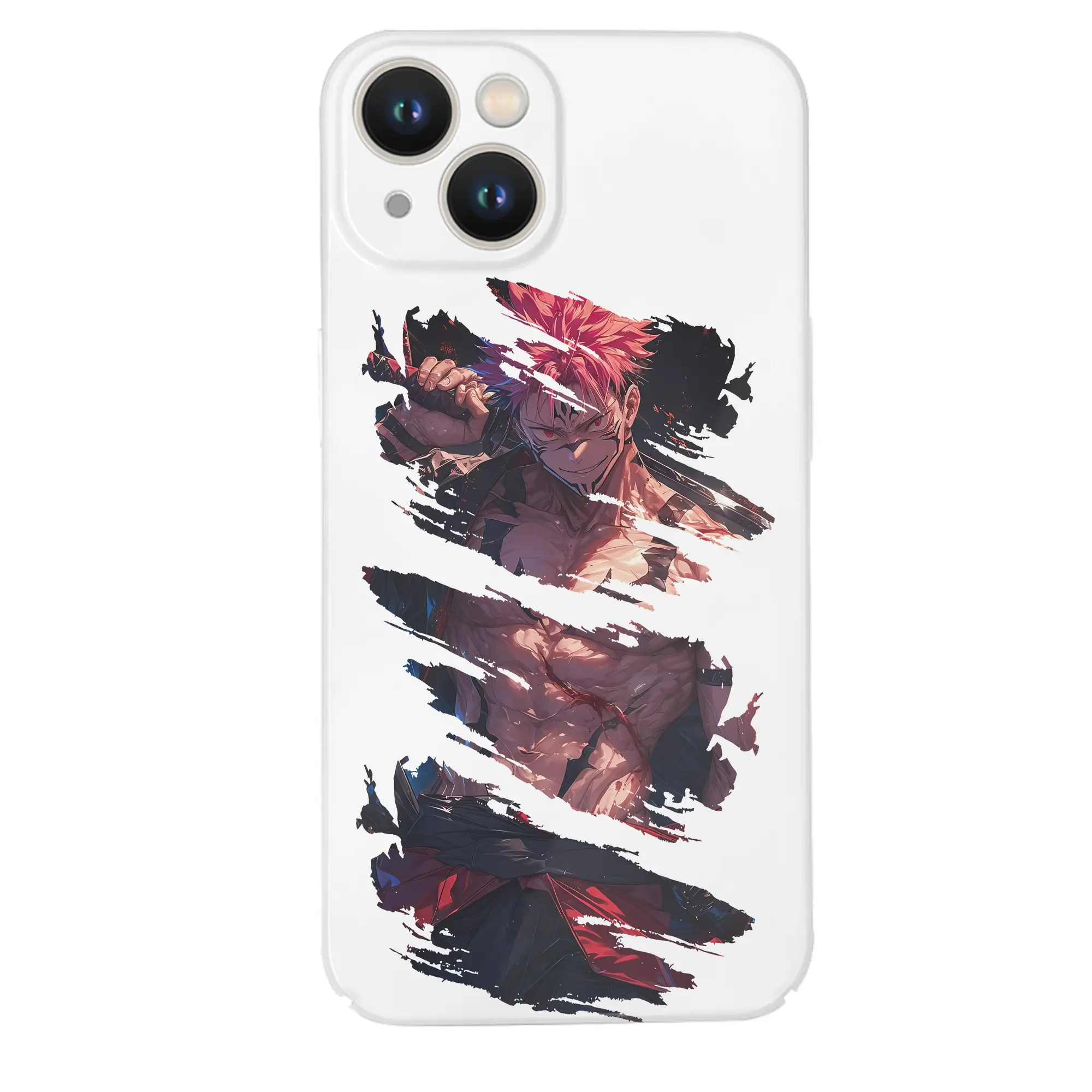 呪術廻戦 グッズ,両面宿儺 - IPhone 14シリーズ対応 ・ ハードケース ・ 衝撃吸収 ・ 360度密着 ・ カメラ保護 ・ 高品質プラスチック ・ 快適操作