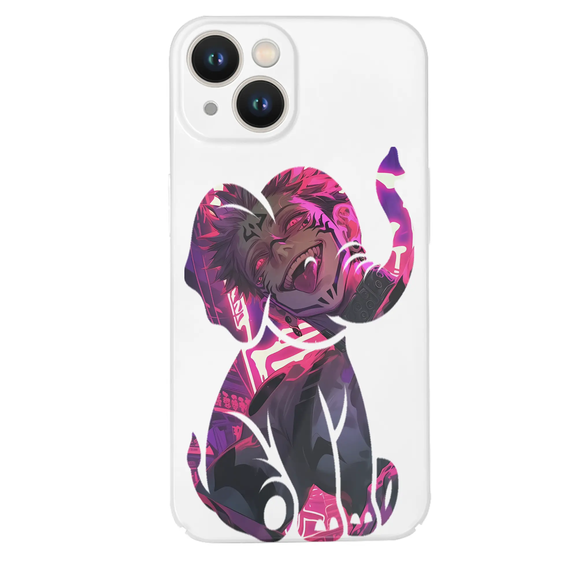 呪術廻戦 グッズ,両面宿儺 - IPhone 14シリーズ対応 ・ ハードケース ・ 衝撃吸収 ・ 360度密着 ・ カメラ保護 ・ 高品質プラスチック ・ 快適操作