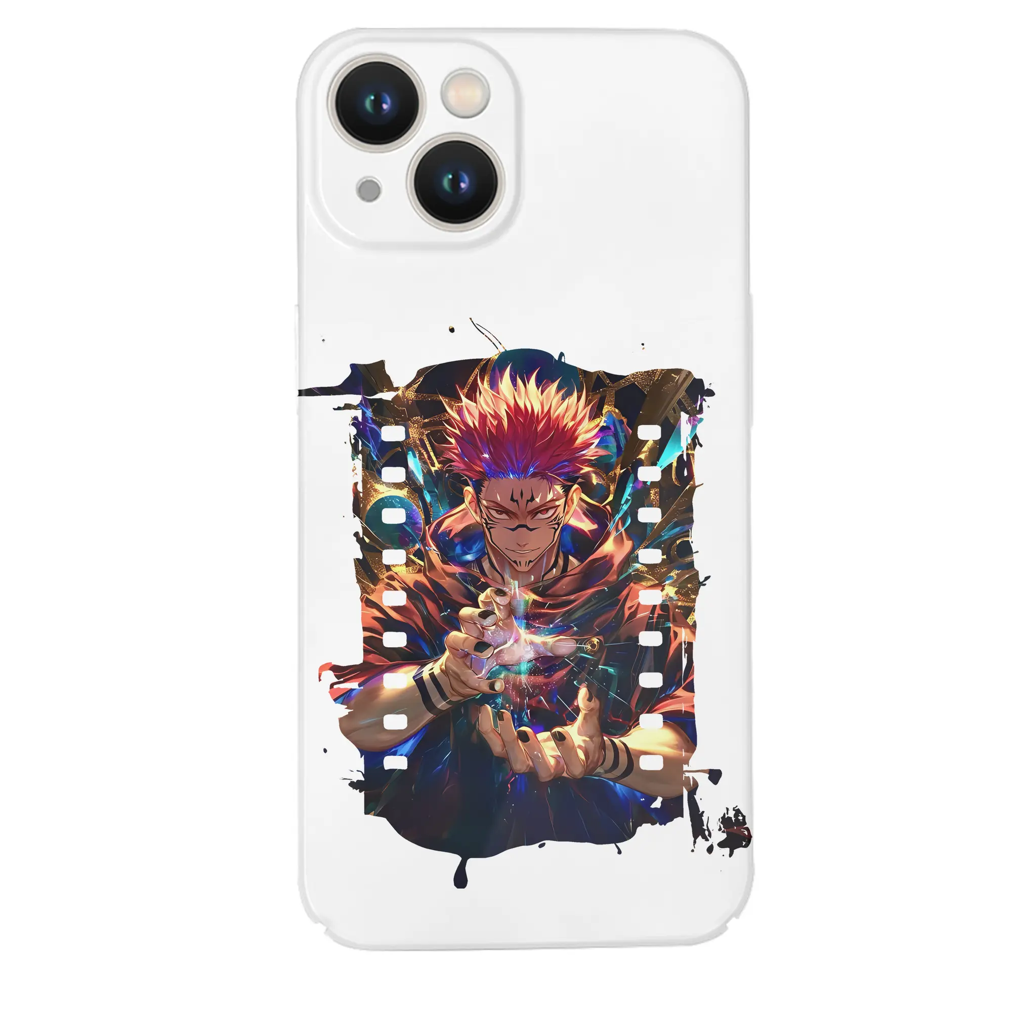 呪術廻戦 グッズ,両面宿儺 - IPhone 14シリーズ対応 ・ ハードケース ・ 衝撃吸収 ・ 360度密着 ・ カメラ保護 ・ 高品質プラスチック ・ 快適操作