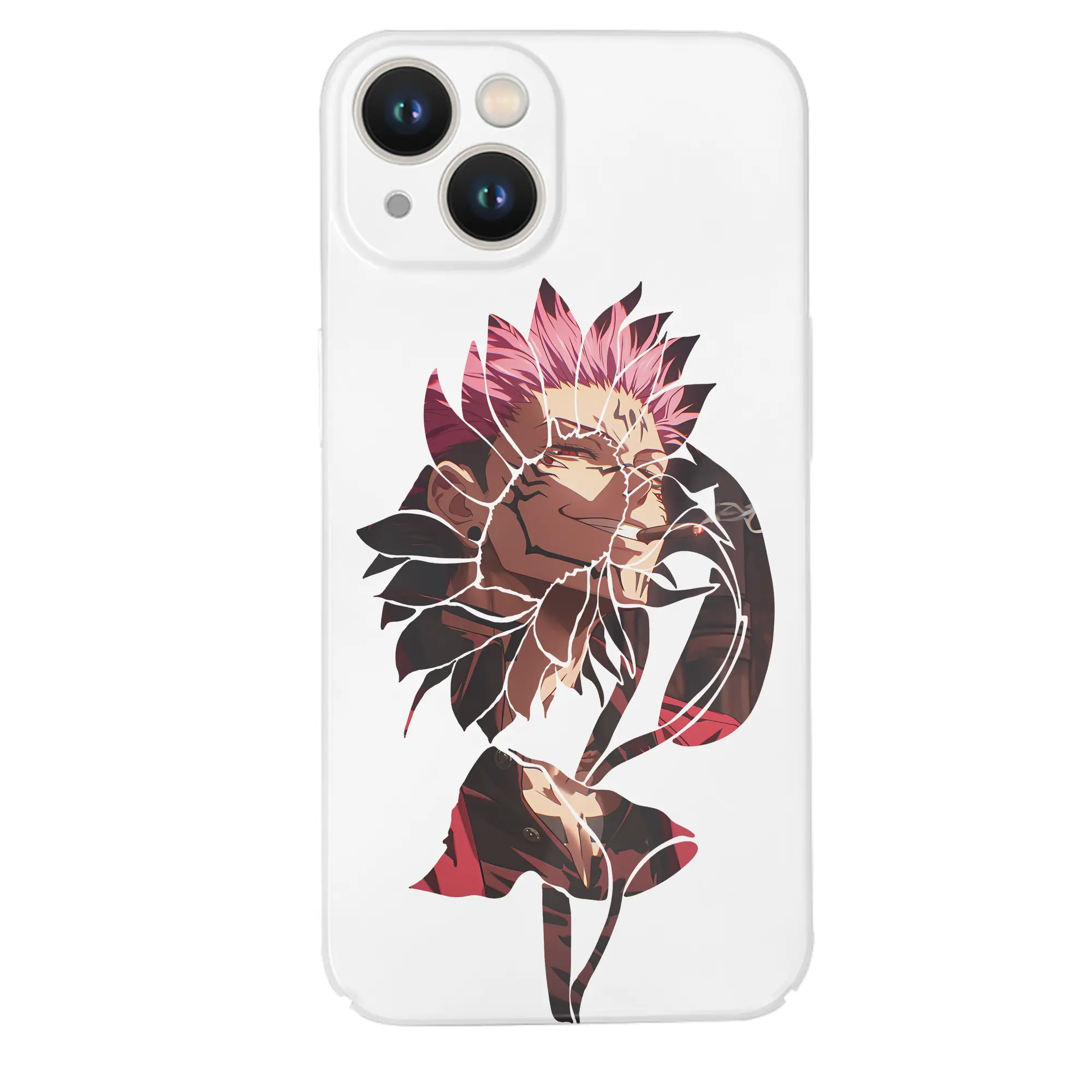 呪術廻戦 グッズ,両面宿儺 - IPhone 14シリーズ対応 ・ ハードケース ・ 衝撃吸収 ・ 360度密着 ・ カメラ保護 ・ 高品質プラスチック ・ 快適操作