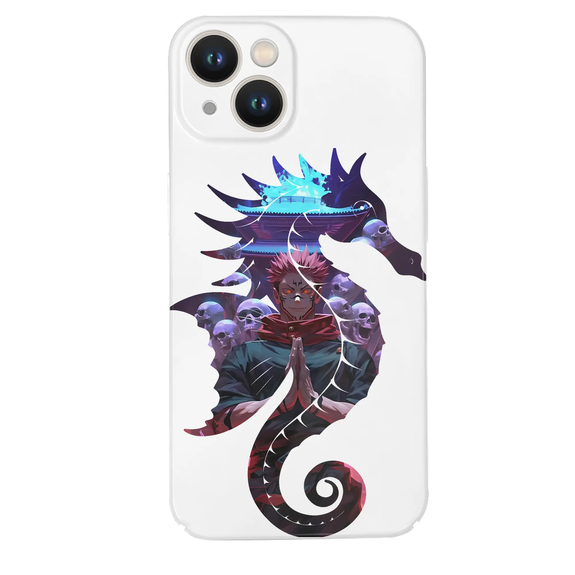呪術廻戦 グッズ,両面宿儺 - IPhone 14シリーズ対応 ・ ハードケース ・ 衝撃吸収 ・ 360度密着 ・ カメラ保護 ・ 高品質プラスチック ・ 快適操作