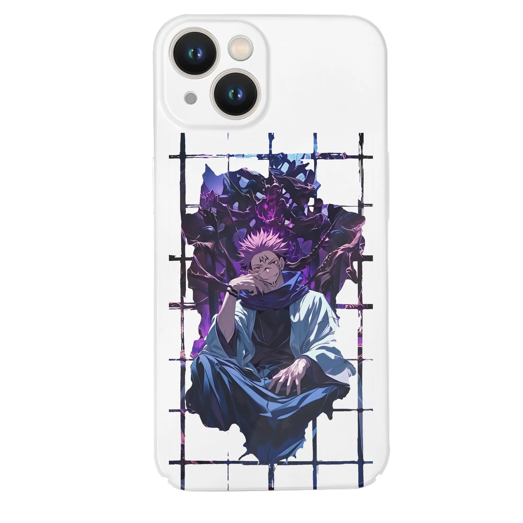 呪術廻戦 グッズ,両面宿儺 - IPhone 14シリーズ対応 ・ ハードケース ・ 衝撃吸収 ・ 360度密着 ・ カメラ保護 ・ 高品質プラスチック ・ 快適操作