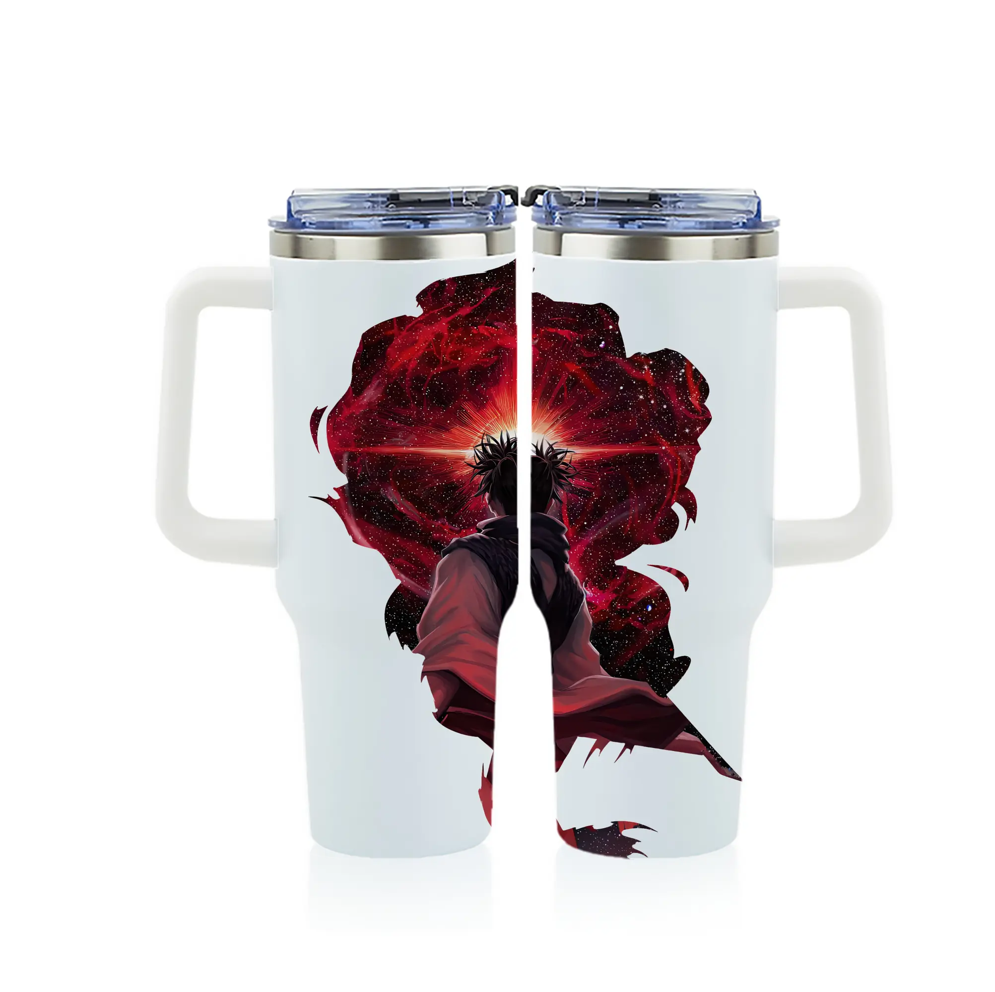 呪術廻戦 グッズ,脹相 - 1200mL フルプリント車用タンブラー ・ 304ステンレス 内側 ・ 201ステンレス 外側 ・ 保温 保冷 ・ 通勤 ドライブ アウトドア用