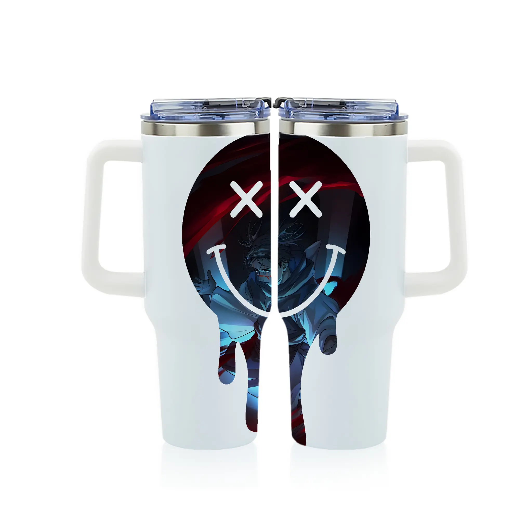 呪術廻戦 グッズ,脹相 - 1200mL フルプリント車用タンブラー ・ 304ステンレス 内側 ・ 201ステンレス 外側 ・ 保温 保冷 ・ 通勤 ドライブ アウトドア用