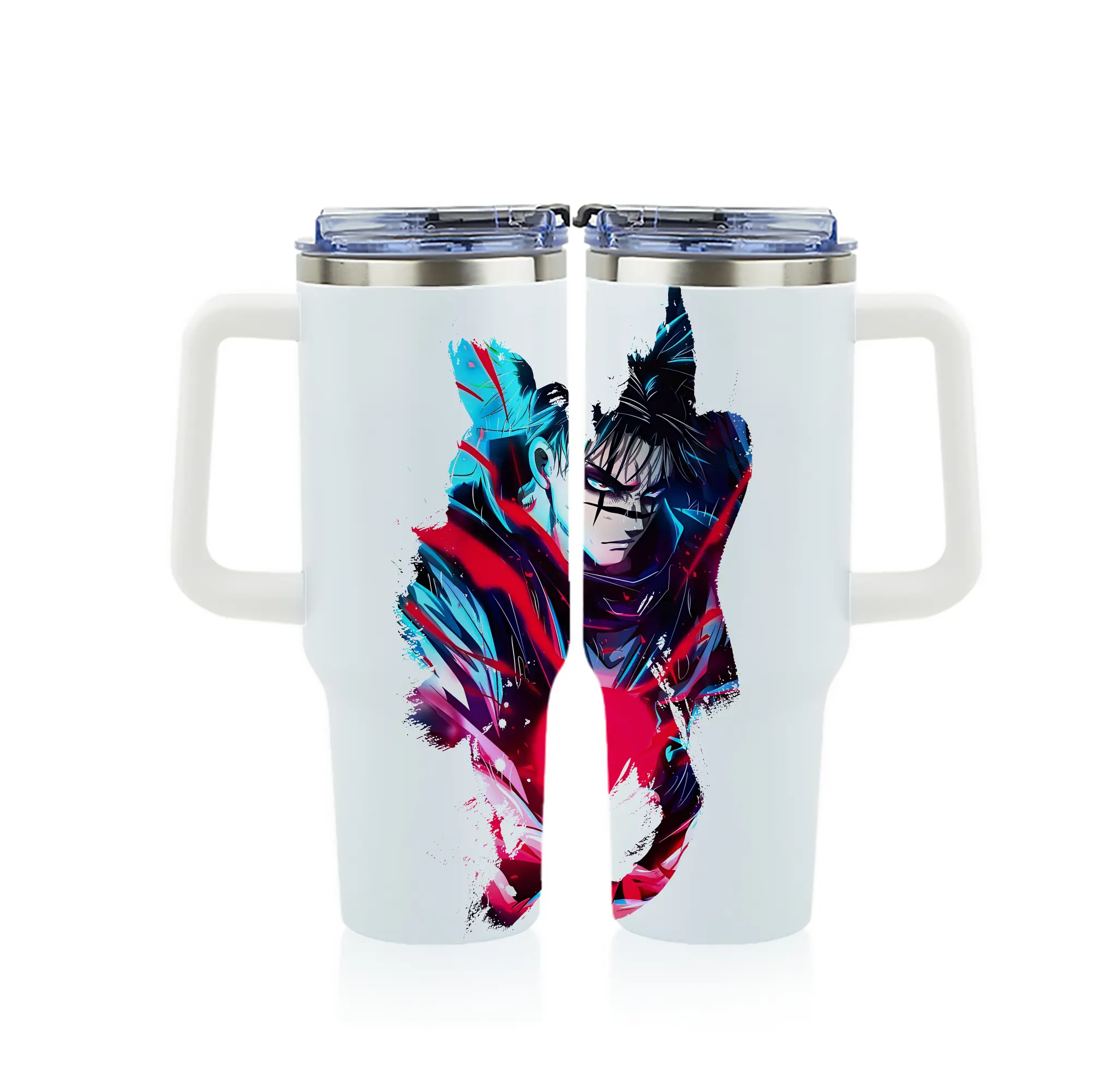 呪術廻戦 グッズ,脹相 - 1200mL フルプリント車用タンブラー ・ 304ステンレス 内側 ・ 201ステンレス 外側 ・ 保温 保冷 ・ 通勤 ドライブ アウトドア用