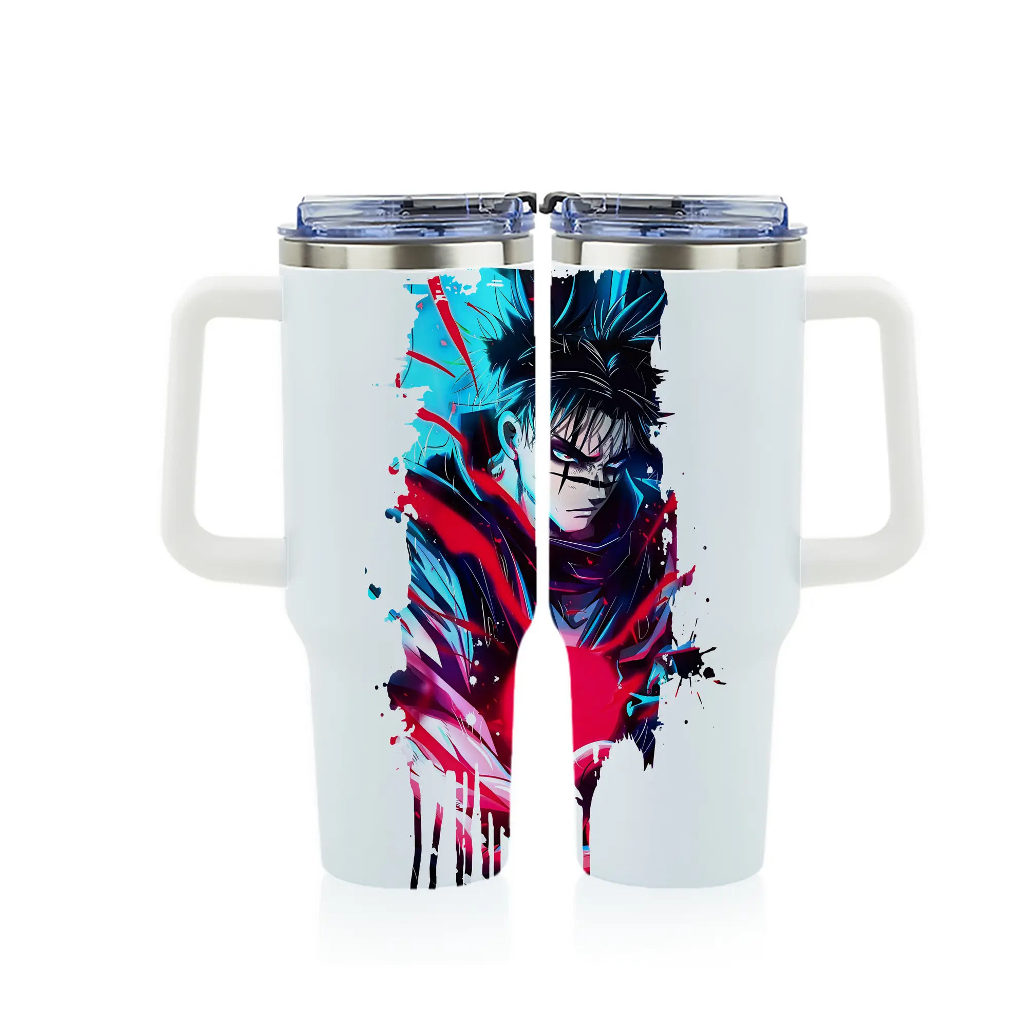 呪術廻戦 グッズ,脹相 - 1200mL フルプリント車用タンブラー ・ 304ステンレス 内側 ・ 201ステンレス 外側 ・ 保温 保冷 ・ 通勤 ドライブ アウトドア用