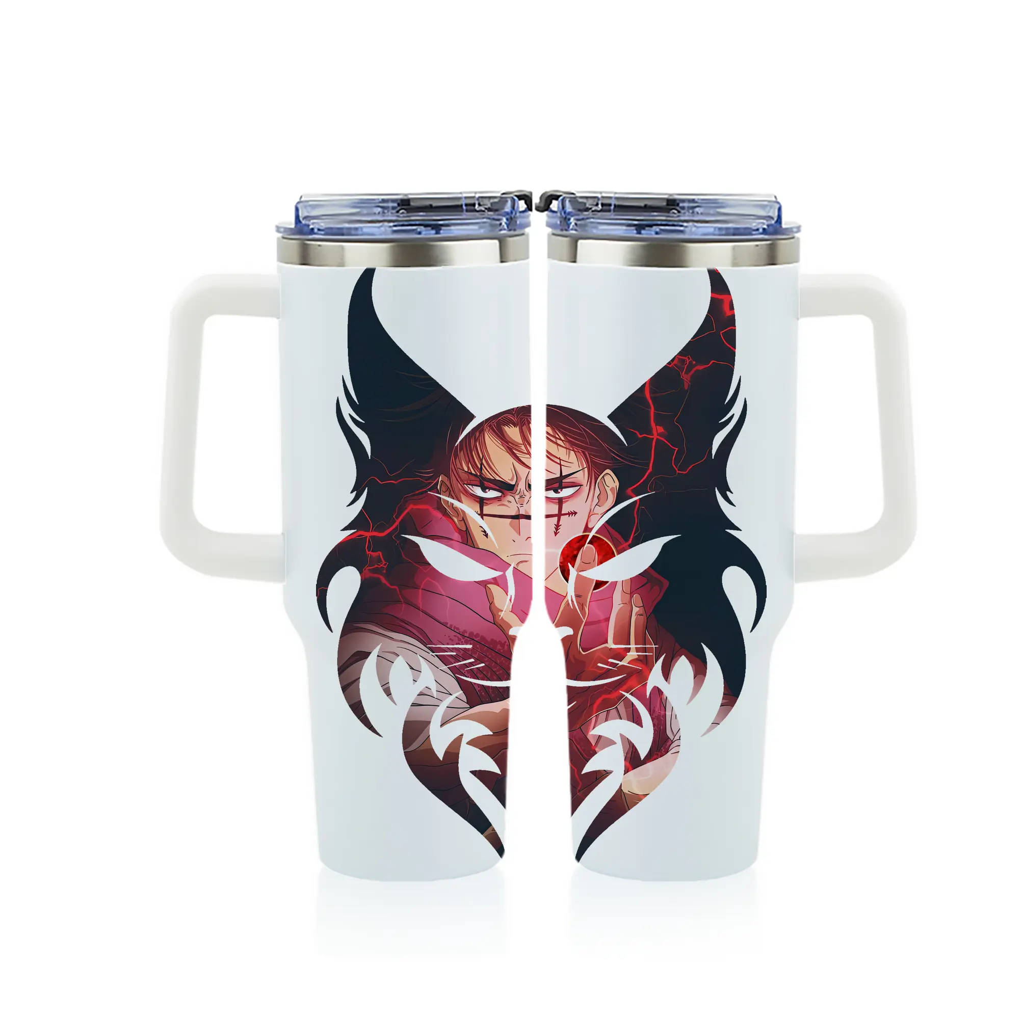 呪術廻戦 グッズ,脹相 - 1200mL フルプリント車用タンブラー ・ 304ステンレス 内側 ・ 201ステンレス 外側 ・ 保温 保冷 ・ 通勤 ドライブ アウトドア用