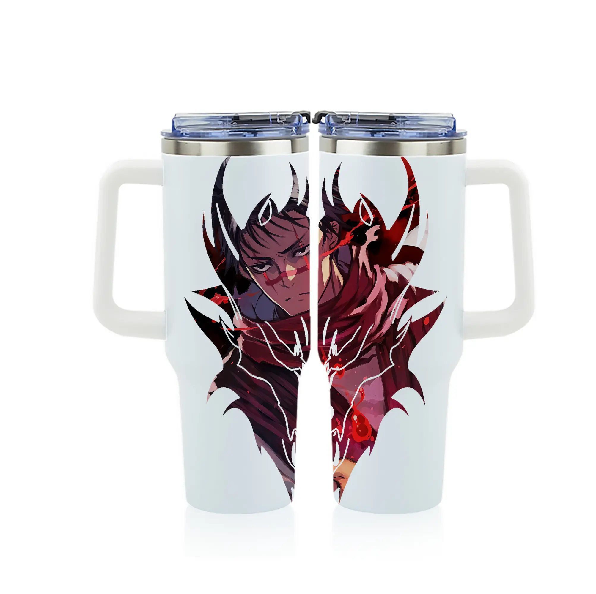 呪術廻戦 グッズ,脹相 - 1200mL フルプリント車用タンブラー ・ 304ステンレス 内側 ・ 201ステンレス 外側 ・ 保温 保冷 ・ 通勤 ドライブ アウトドア用