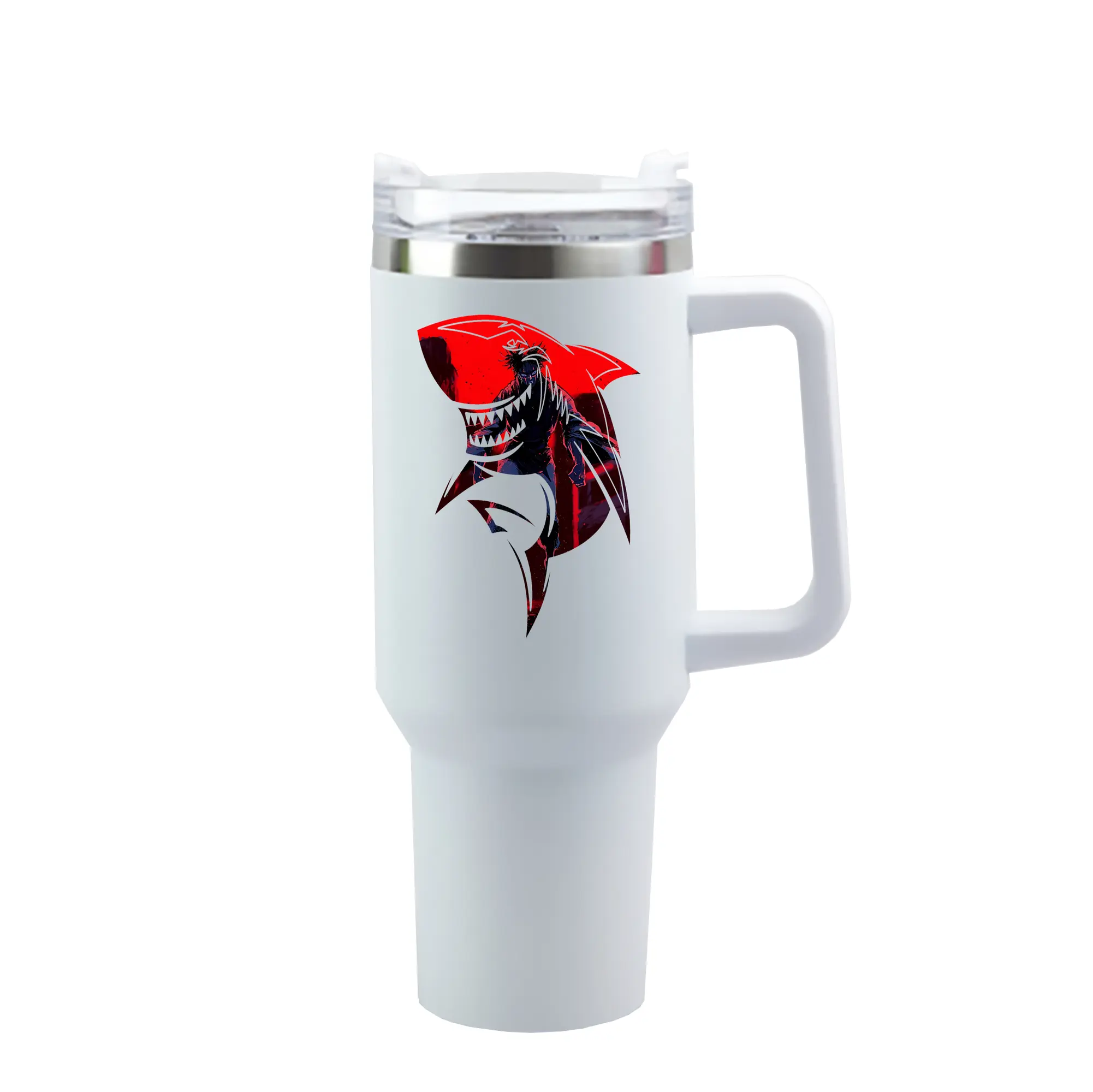 呪術廻戦 グッズ,脹相 - 1200mL 車用タンブラー ・ クリスタルステッカー ・ 304ステンレス 内側 ・ 201ステンレス 外側 ・ 保温 保冷 ・ ハンドル＆ストロー付き ・ 通勤 ドライブ アウトドア用