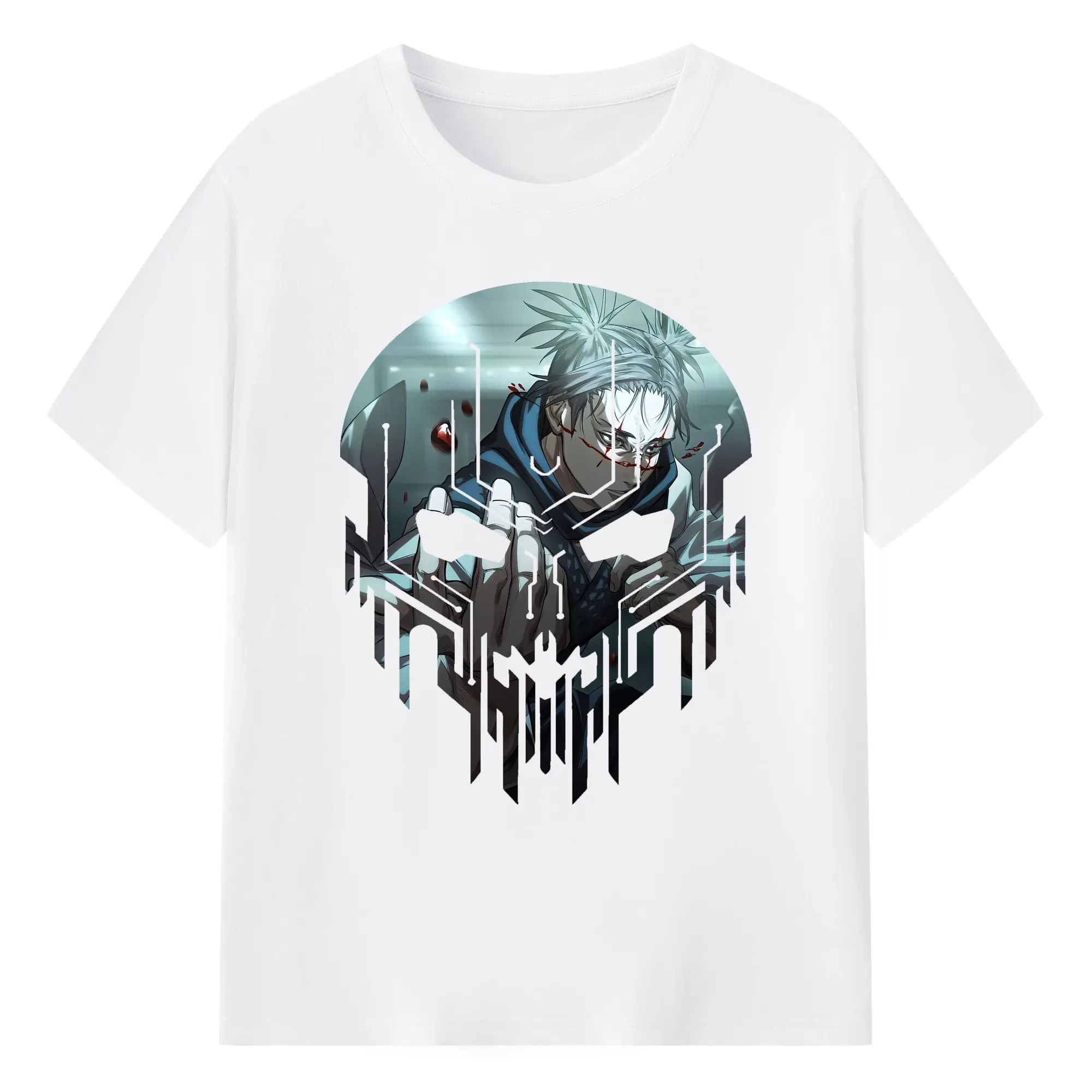 呪術廻戦 グッズ,脹相 - 綿100％ 半袖Tシャツ ・ フロントプリント ・ 快適 通気性 ・ 日常使い 散歩 スポーツ用