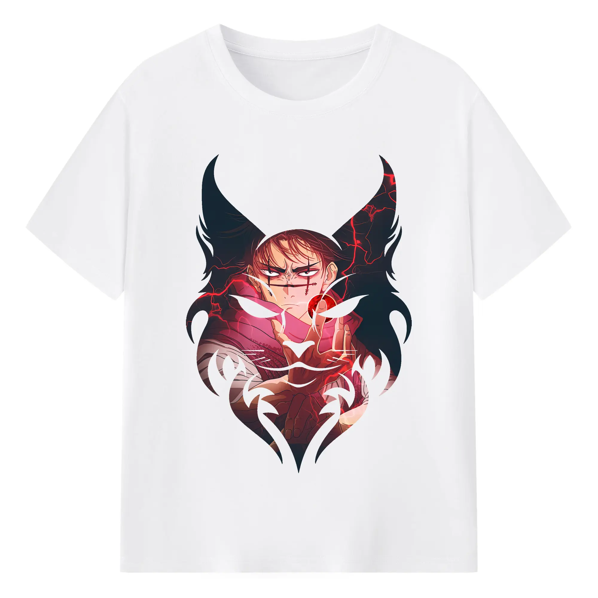 呪術廻戦 グッズ,脹相 - 綿100％ 半袖Tシャツ ・ フロントプリント ・ 快適 通気性 ・ 日常使い 散歩 スポーツ用