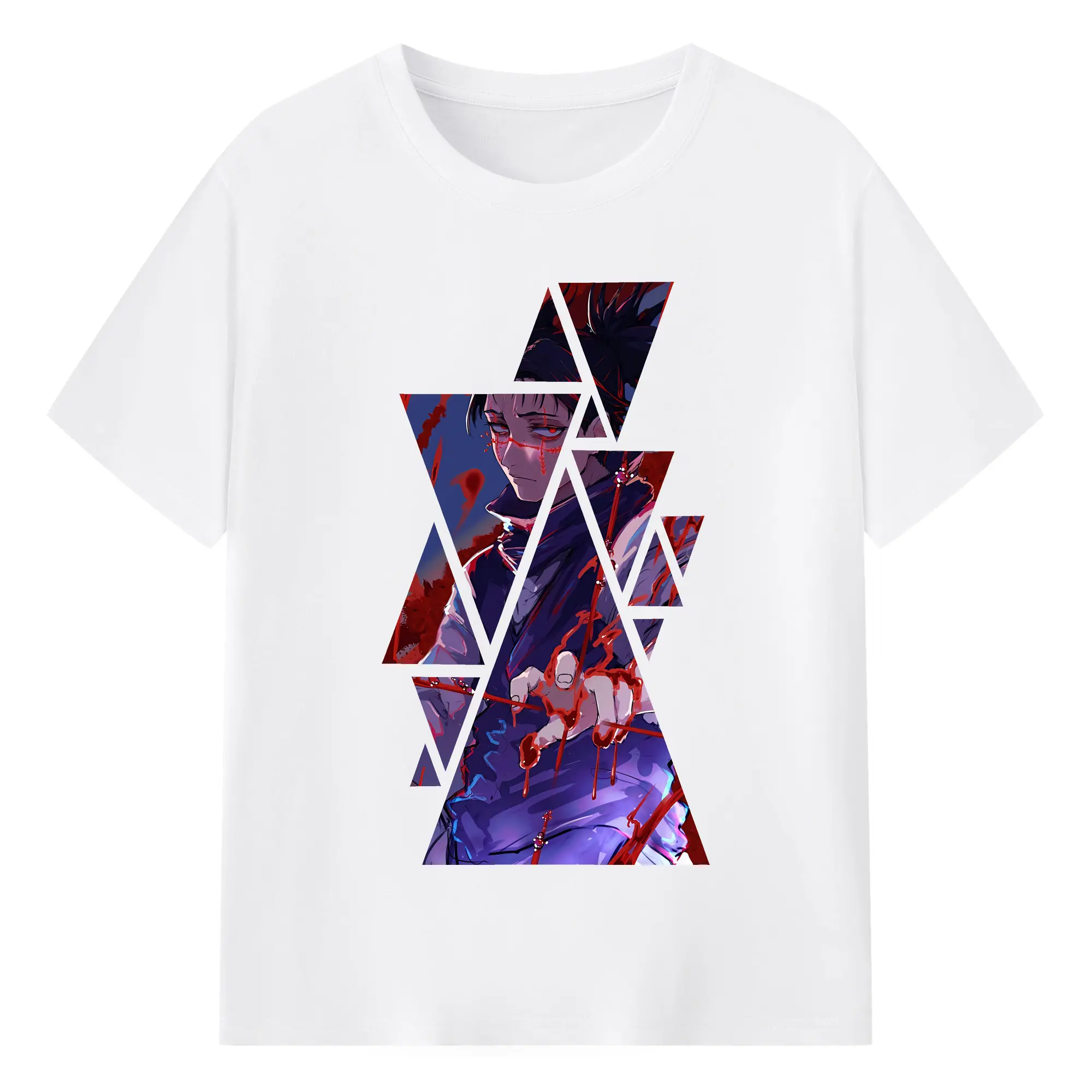 呪術廻戦 グッズ,脹相 - 綿100％ 半袖Tシャツ ・ フロントプリント ・ 快適 通気性 ・ 日常使い 散歩 スポーツ用