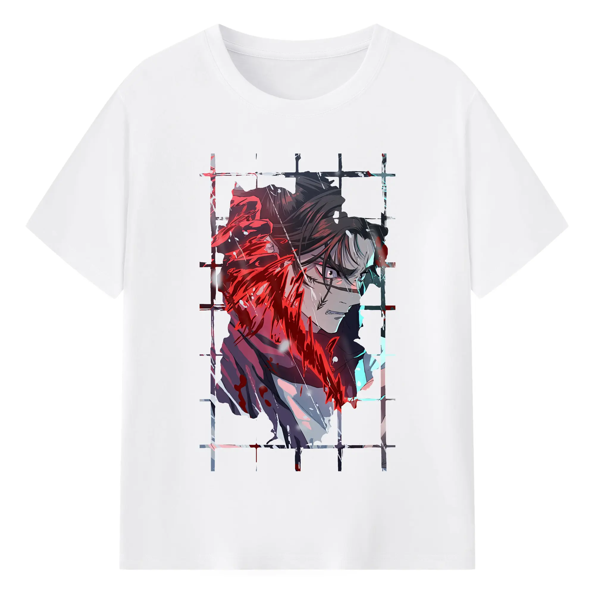 呪術廻戦 グッズ,脹相 - 綿100％ 半袖Tシャツ ・ フロントプリント ・ 快適 通気性 ・ 日常使い 散歩 スポーツ用