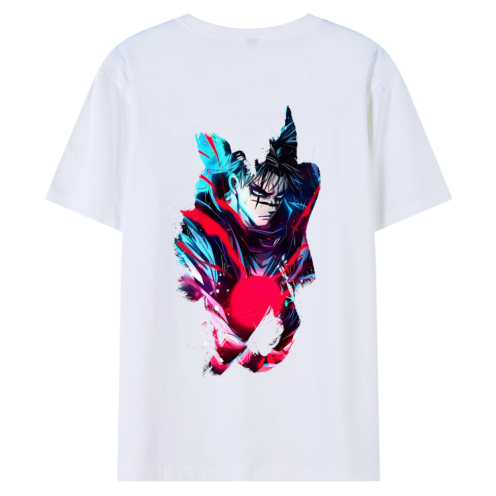 呪術廻戦 グッズ,脹相 - 綿100％ 半袖Tシャツ ・ バックプリント ・ 快適 通気性 ・ 日常使い 散歩 スポーツ用