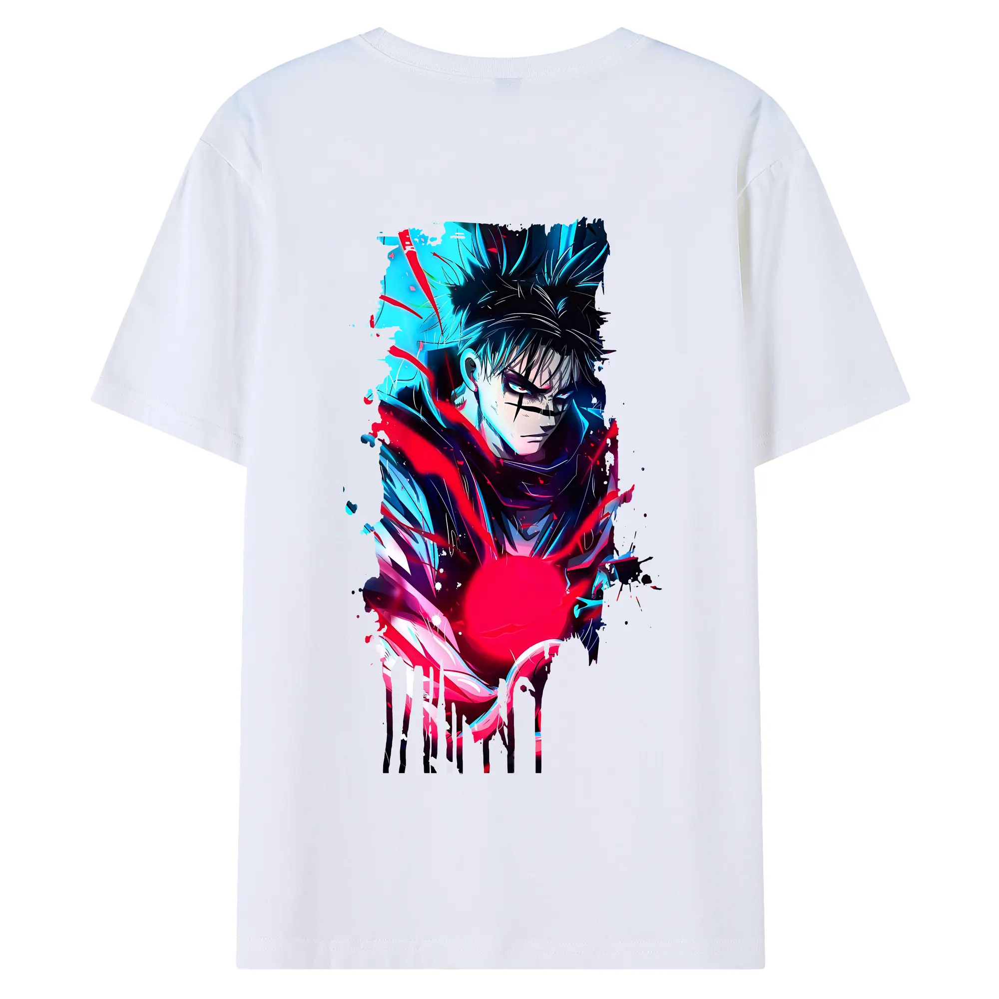 呪術廻戦 グッズ,脹相 - 綿100％ 半袖Tシャツ ・ バックプリント ・ 快適 通気性 ・ 日常使い 散歩 スポーツ用