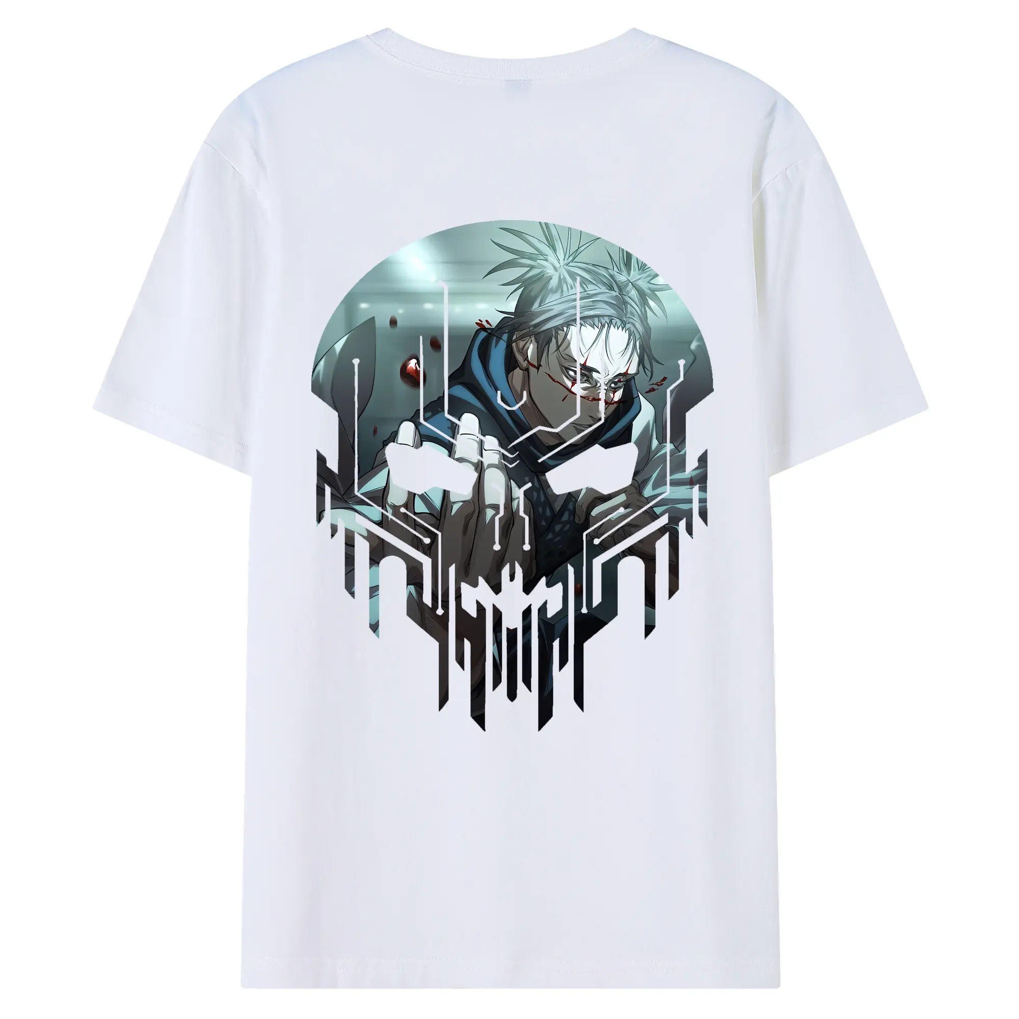 呪術廻戦 グッズ,脹相 - 綿100％ 半袖Tシャツ ・ バックプリント ・ 快適 通気性 ・ 日常使い 散歩 スポーツ用