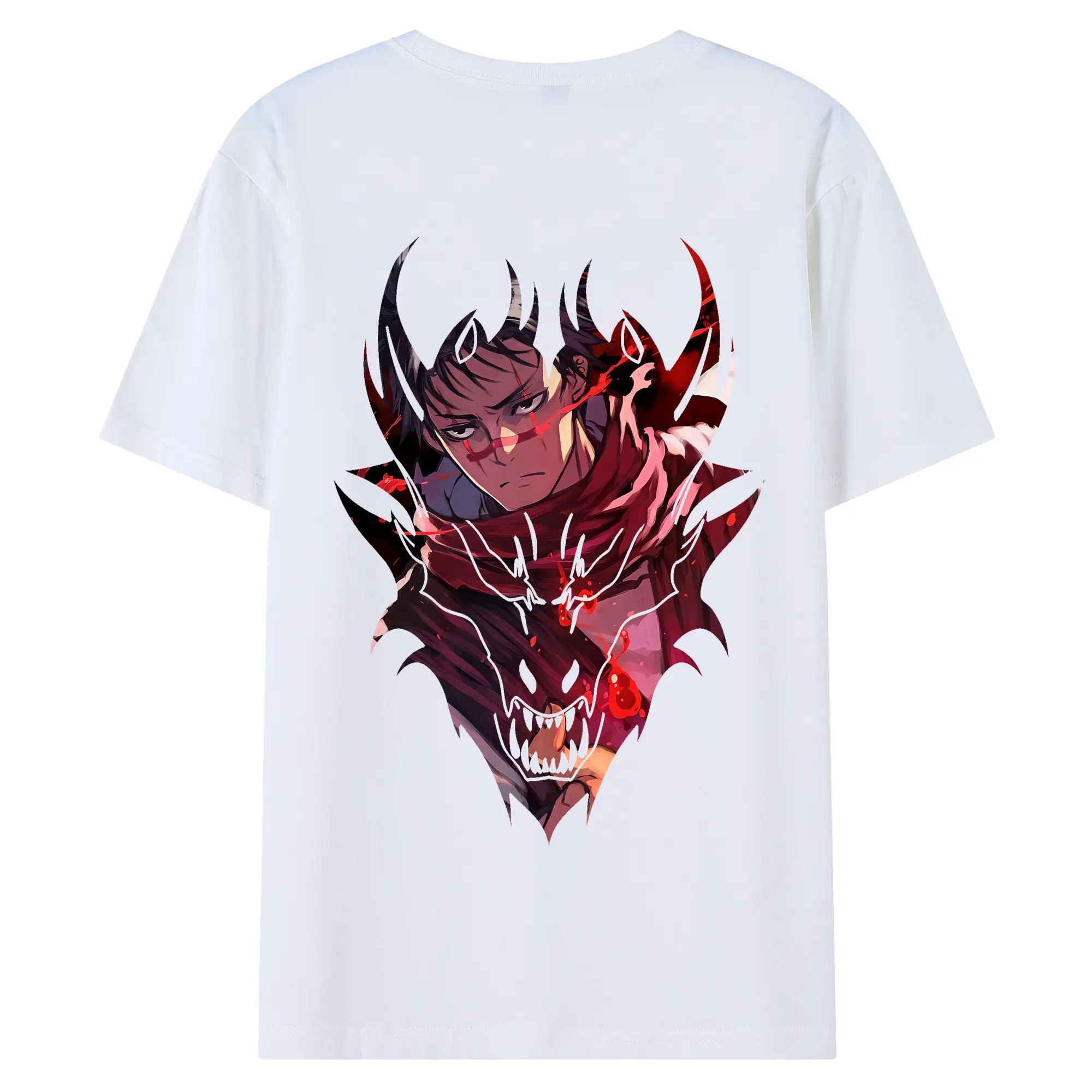 呪術廻戦 グッズ,脹相 - 綿100％ 半袖Tシャツ ・ バックプリント ・ 快適 通気性 ・ 日常使い 散歩 スポーツ用