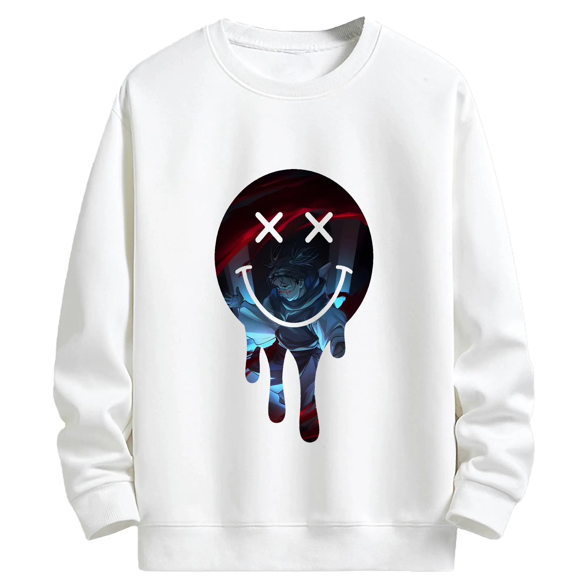 呪術廻戦 グッズ,脹相 - 高品質 クルーネック スウェット ・ コットン59％ ポリエステル41％ ・ ユニセックス 長袖 トレーナー ・ カジュアル デイリー スポーツ 散歩用