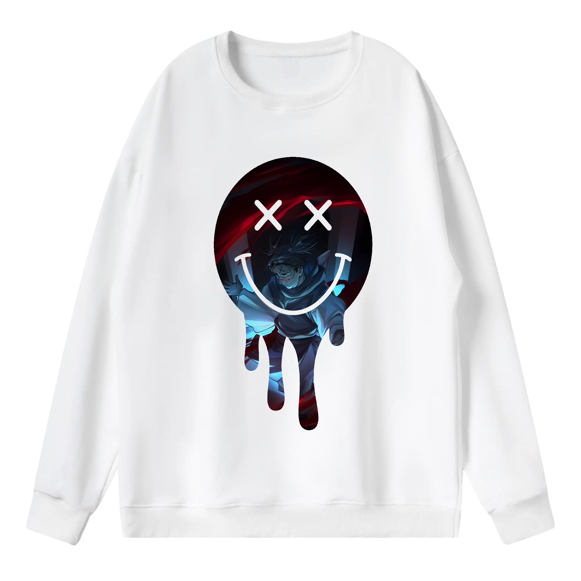 呪術廻戦 グッズ,脹相 - 薄手 クルーネック スウェット 裏毛260g · ポリエステル 春秋向け カジュアル 男女兼用 · トレーナー デイリー スポーツ 散歩に最適