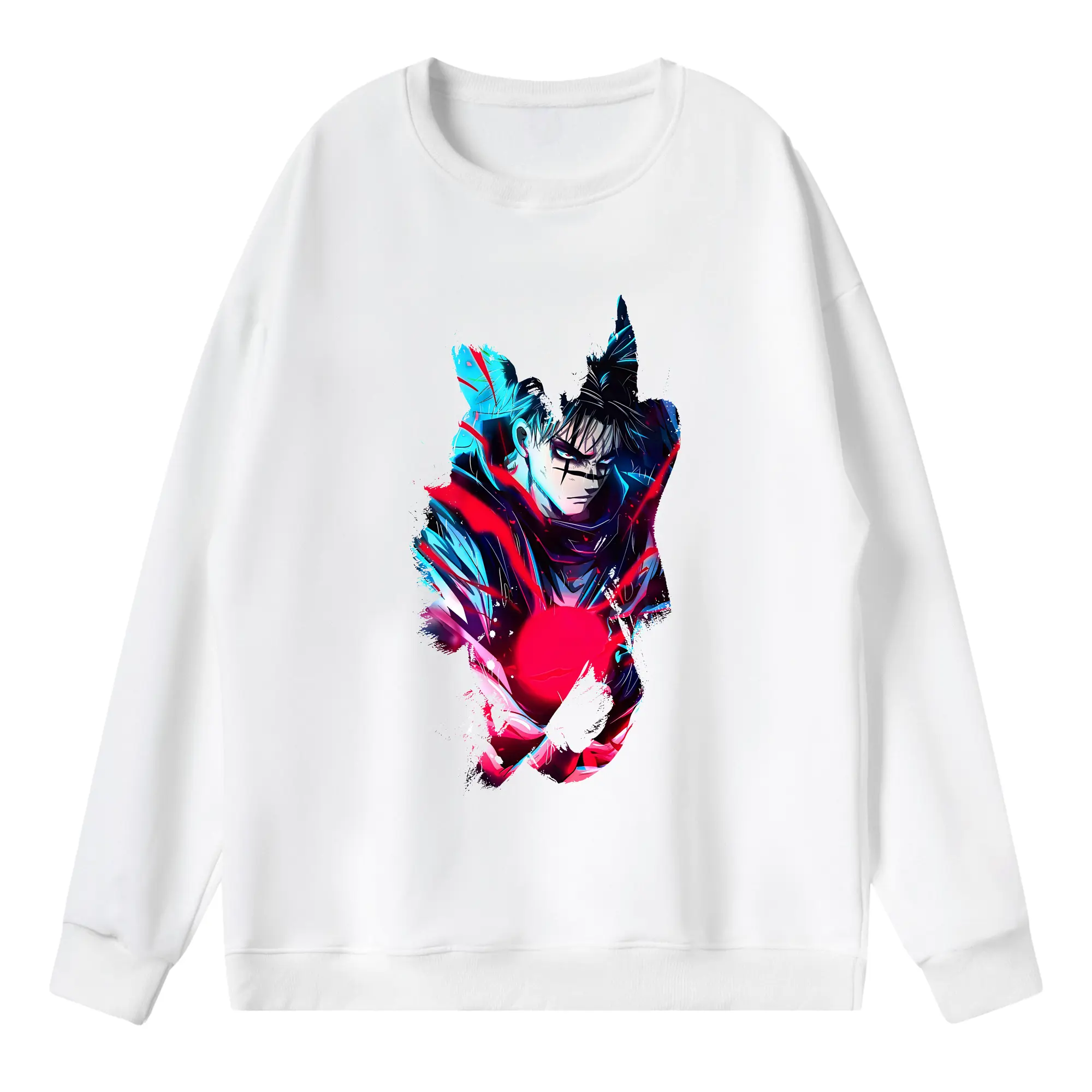 呪術廻戦 グッズ,脹相 - 薄手 クルーネック スウェット 裏毛260g · ポリエステル 春秋向け カジュアル 男女兼用 · トレーナー デイリー スポーツ 散歩に最適