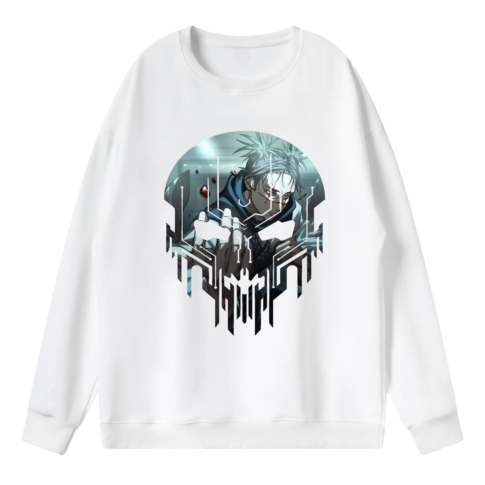 呪術廻戦 グッズ,脹相 - 薄手 クルーネック スウェット 裏毛260g · ポリエステル 春秋向け カジュアル 男女兼用 · トレーナー デイリー スポーツ 散歩に最適