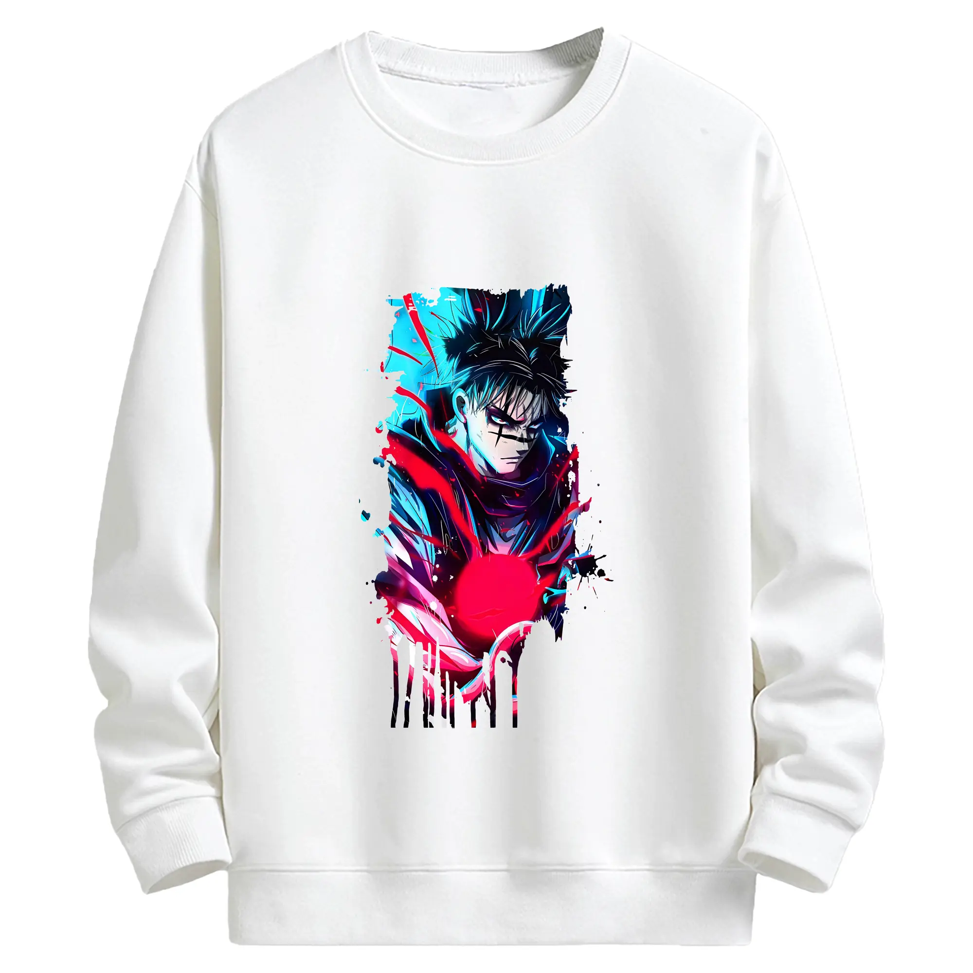 呪術廻戦 グッズ,脹相 - キッズ クルーネックスウェットシャツ ・ フロントプリント ・ 綿80％ ポリエステル20％ ・ 快適 通学 スポーツ 日常使い お散歩用