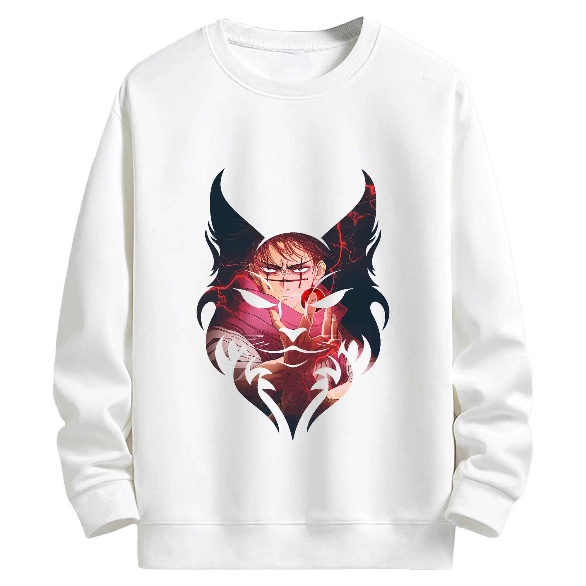 呪術廻戦 グッズ,脹相 - キッズ クルーネックスウェットシャツ ・ フロントプリント ・ 綿80％ ポリエステル20％ ・ 快適 通学 スポーツ 日常使い お散歩用