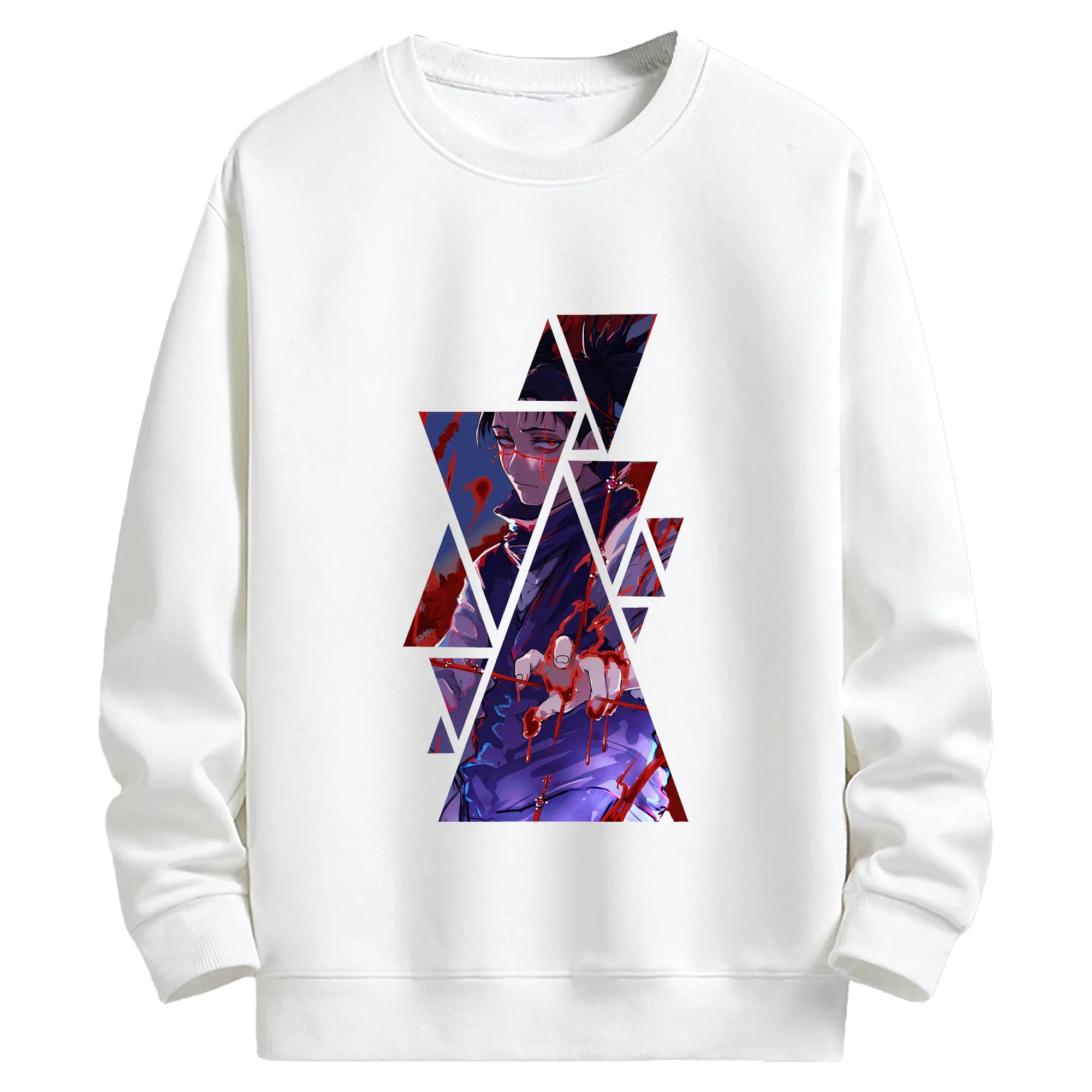 呪術廻戦 グッズ,脹相 - キッズ クルーネックスウェットシャツ ・ フロントプリント ・ 綿80％ ポリエステル20％ ・ 快適 通学 スポーツ 日常使い お散歩用