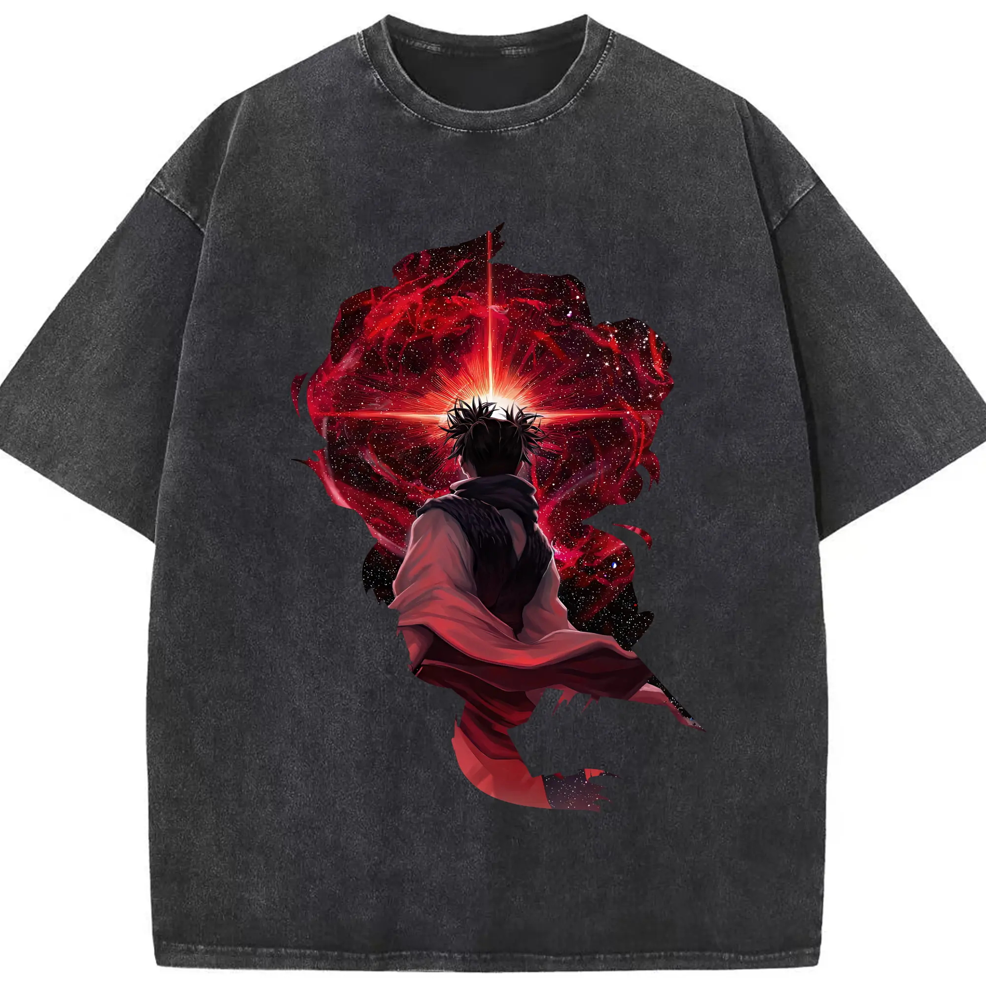 呪術廻戦 グッズ,脹相 - 綿100％ ヴィンテージ風 半袖Tシャツ ・ フロントプリント ・ 柔らか肌触り ・ 通気性 快適 ・ スポーツ カジュアル 外出用