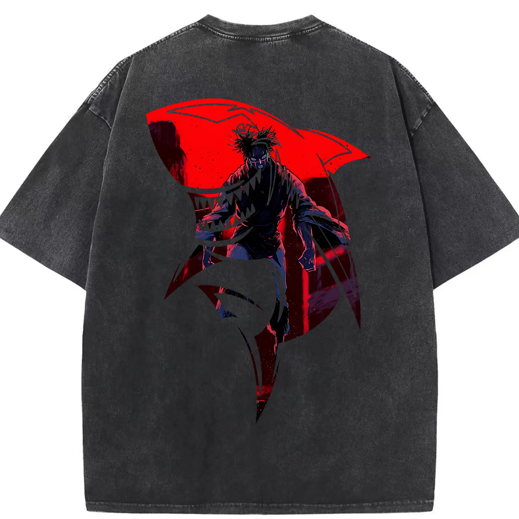 呪術廻戦 グッズ,脹相 - 綿100％ ヴィンテージ風 半袖Tシャツ ・ 背面プリント ・ 柔らか肌触り ・ 通気性 快適 ・ スポーツ カジュアル 外出用