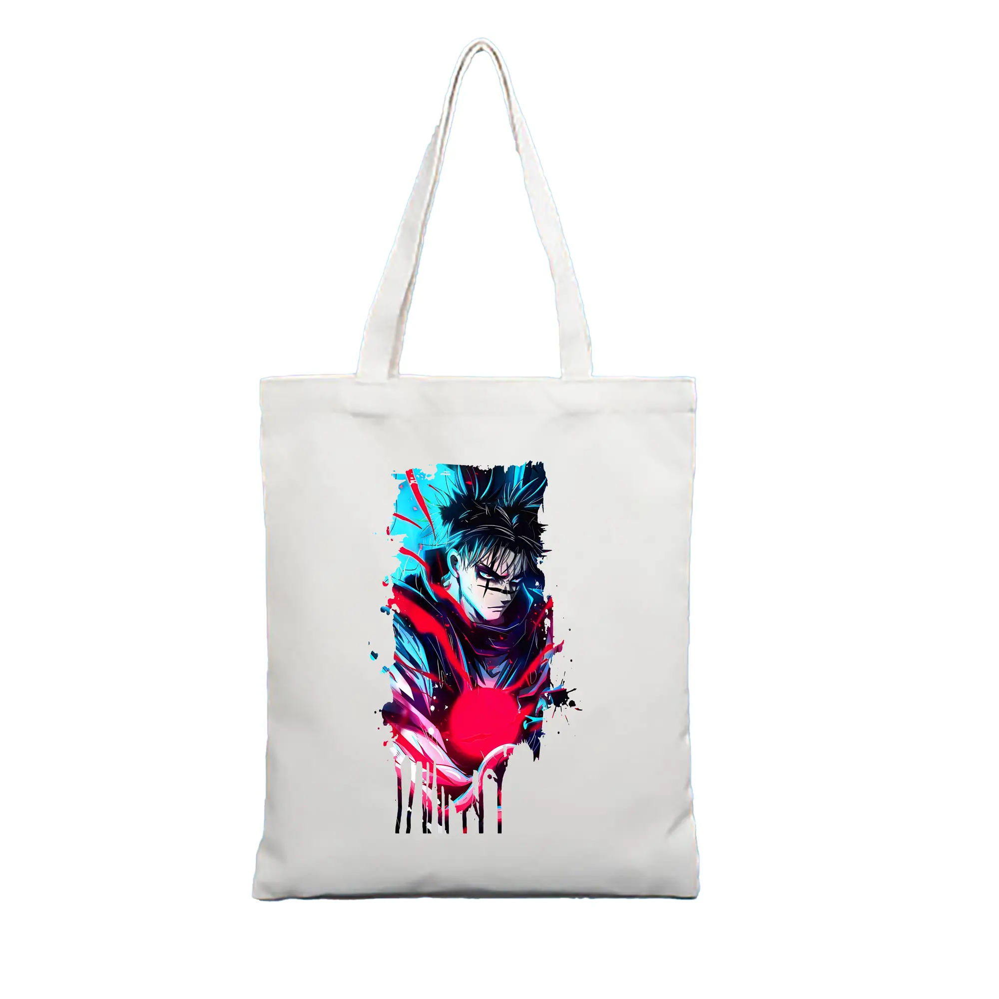 呪術廻戦 グッズ,脹相 - 縦型キャンバス手提げバッグ（トートバッグ） ・ キャンバス素材 ・ ショッピング用 ・ 軽量 丈夫 お手入れ簡単