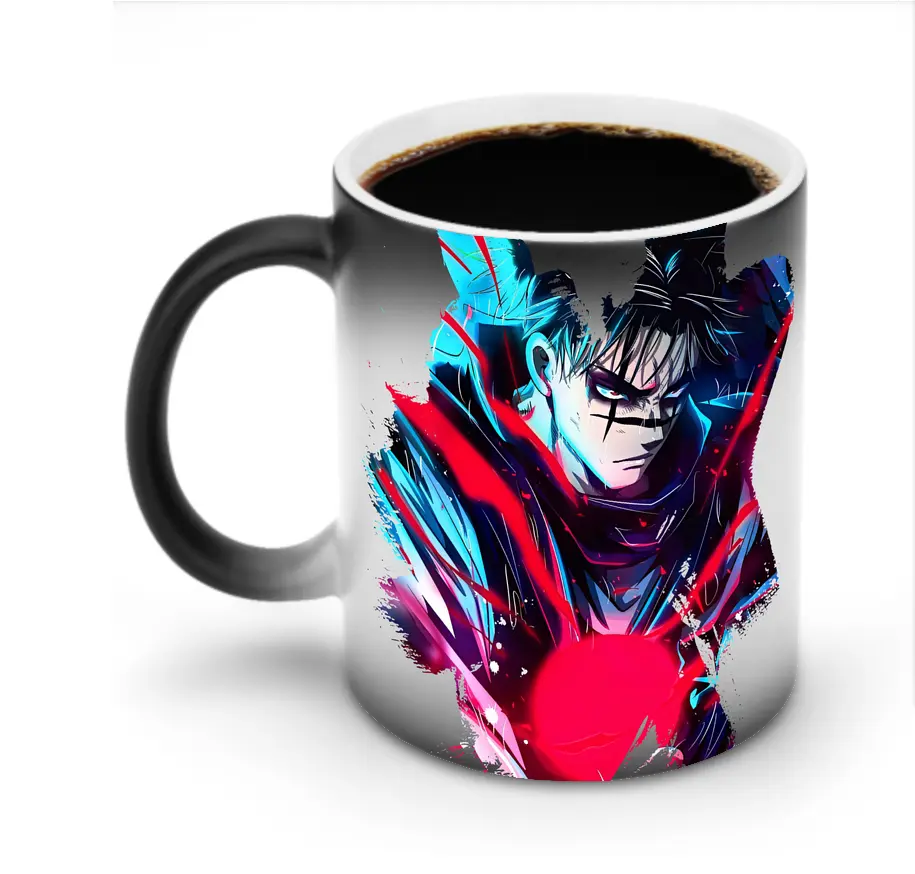 呪術廻戦 グッズ,脹相 - 変色マグカップ ・ セラミック ・ 熱転写プリント ・ 耐久性 高品質 ・ ギフト・自宅用 コーヒー お茶