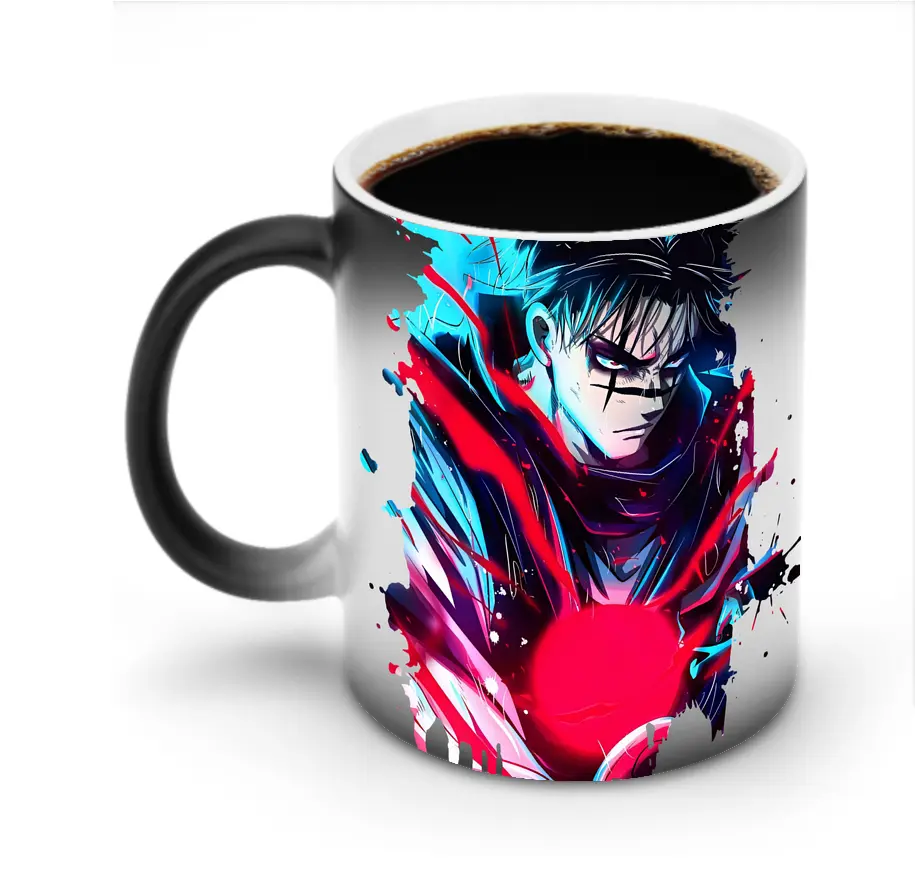 呪術廻戦 グッズ,脹相 - 変色マグカップ ・ セラミック ・ 熱転写プリント ・ 耐久性 高品質 ・ ギフト・自宅用 コーヒー お茶