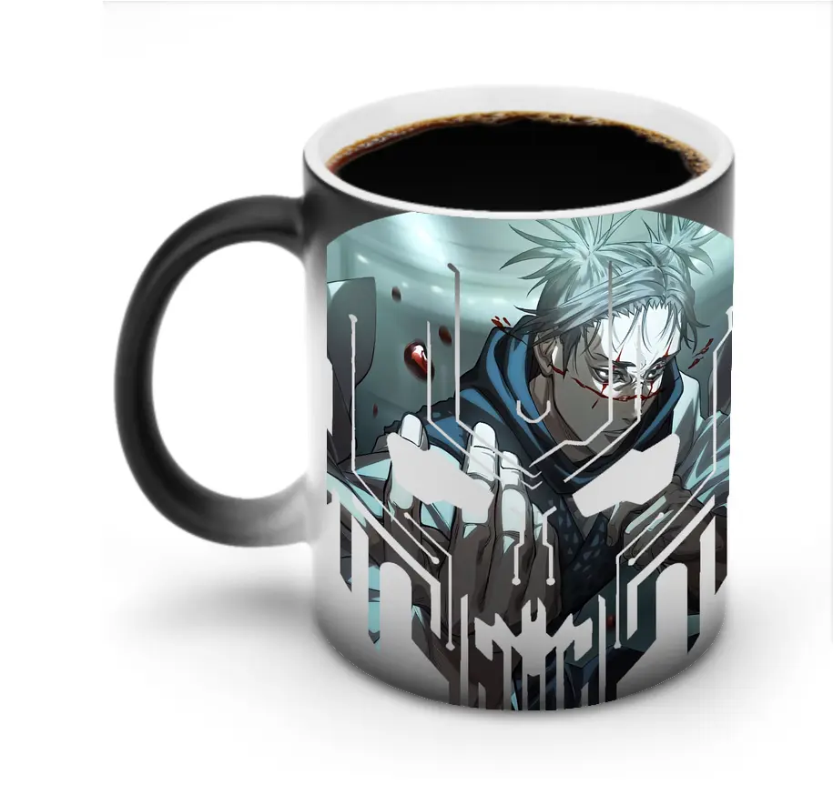 呪術廻戦 グッズ,脹相 - 変色マグカップ ・ セラミック ・ 熱転写プリント ・ 耐久性 高品質 ・ ギフト・自宅用 コーヒー お茶