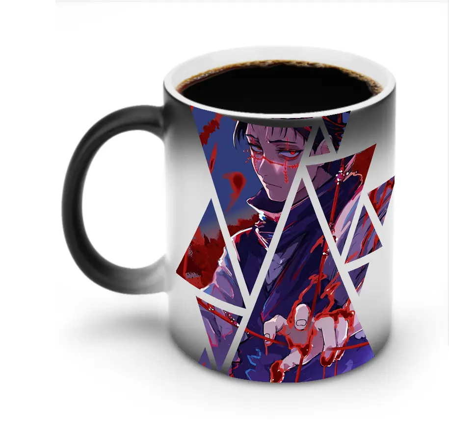 呪術廻戦 グッズ,脹相 - 変色マグカップ ・ セラミック ・ 熱転写プリント ・ 耐久性 高品質 ・ ギフト・自宅用 コーヒー お茶