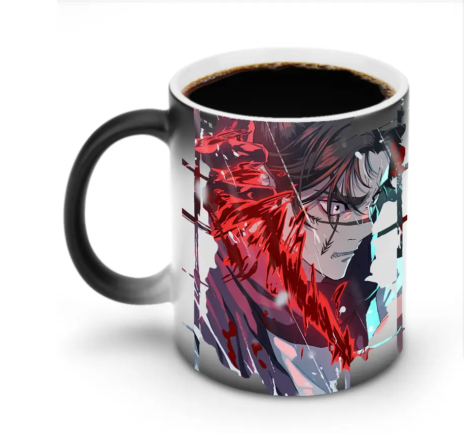 呪術廻戦 グッズ,脹相 - 変色マグカップ ・ セラミック ・ 熱転写プリント ・ 耐久性 高品質 ・ ギフト・自宅用 コーヒー お茶