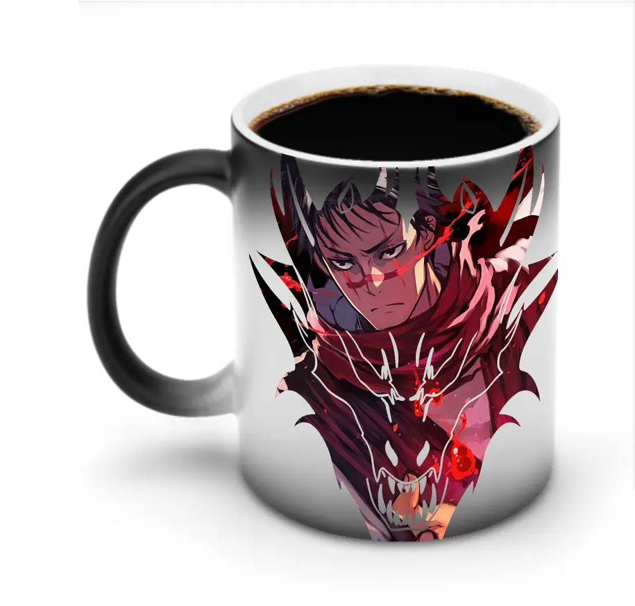 呪術廻戦 グッズ,脹相 - 変色マグカップ ・ セラミック ・ 熱転写プリント ・ 耐久性 高品質 ・ ギフト・自宅用 コーヒー お茶