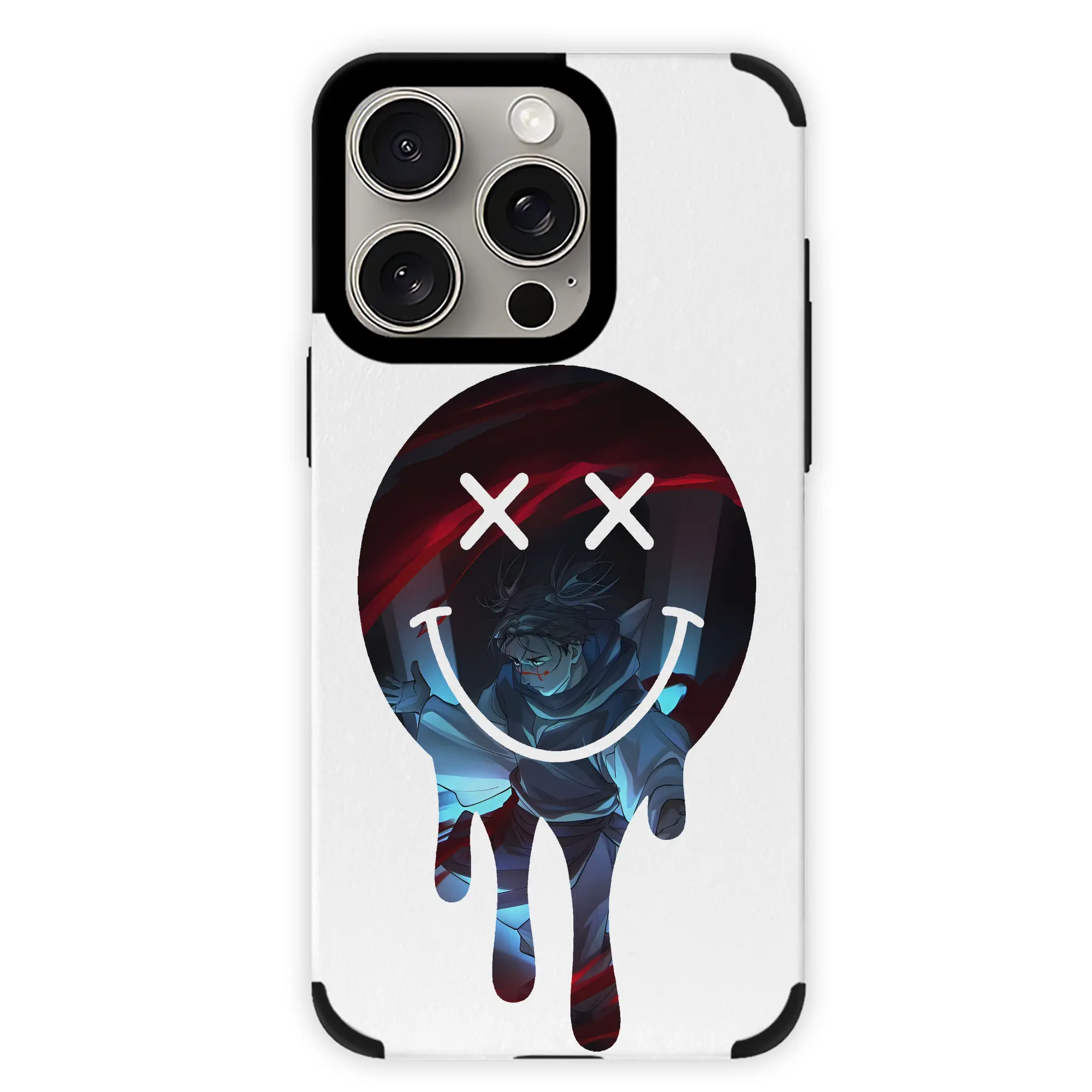 呪術廻戦 グッズ,脹相 - IPhone15ProMax対応 ・ PUレザースマホケース ・ 耐衝撃 ・ 黄変防止 ・ 360度全面保護 ・ 柔らか手触り ・ 3D立体ボタン