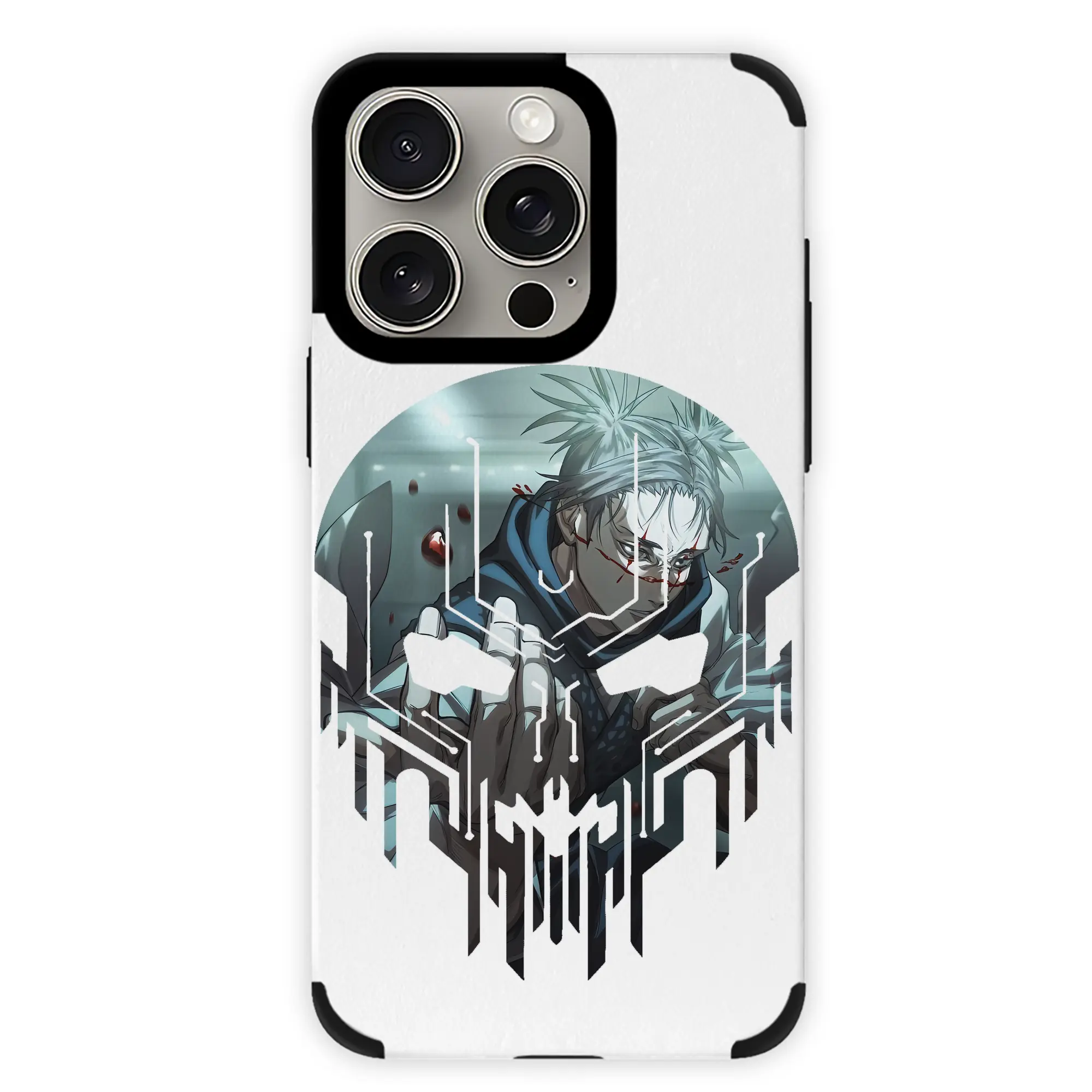 呪術廻戦 グッズ,脹相 - IPhone15ProMax対応 ・ PUレザースマホケース ・ 耐衝撃 ・ 黄変防止 ・ 360度全面保護 ・ 柔らか手触り ・ 3D立体ボタン