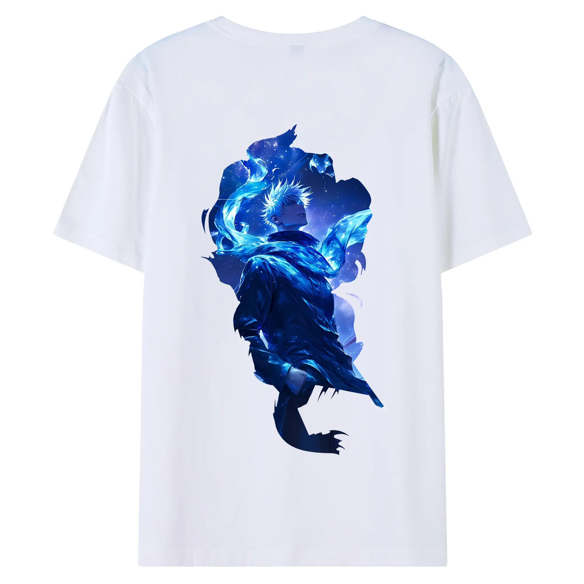 呪術廻戦 グッズ,五条 悟 - 綿100％ 半袖Tシャツ ・ バックプリント ・ 快適 通気性 ・ 日常使い 散歩 スポーツ用