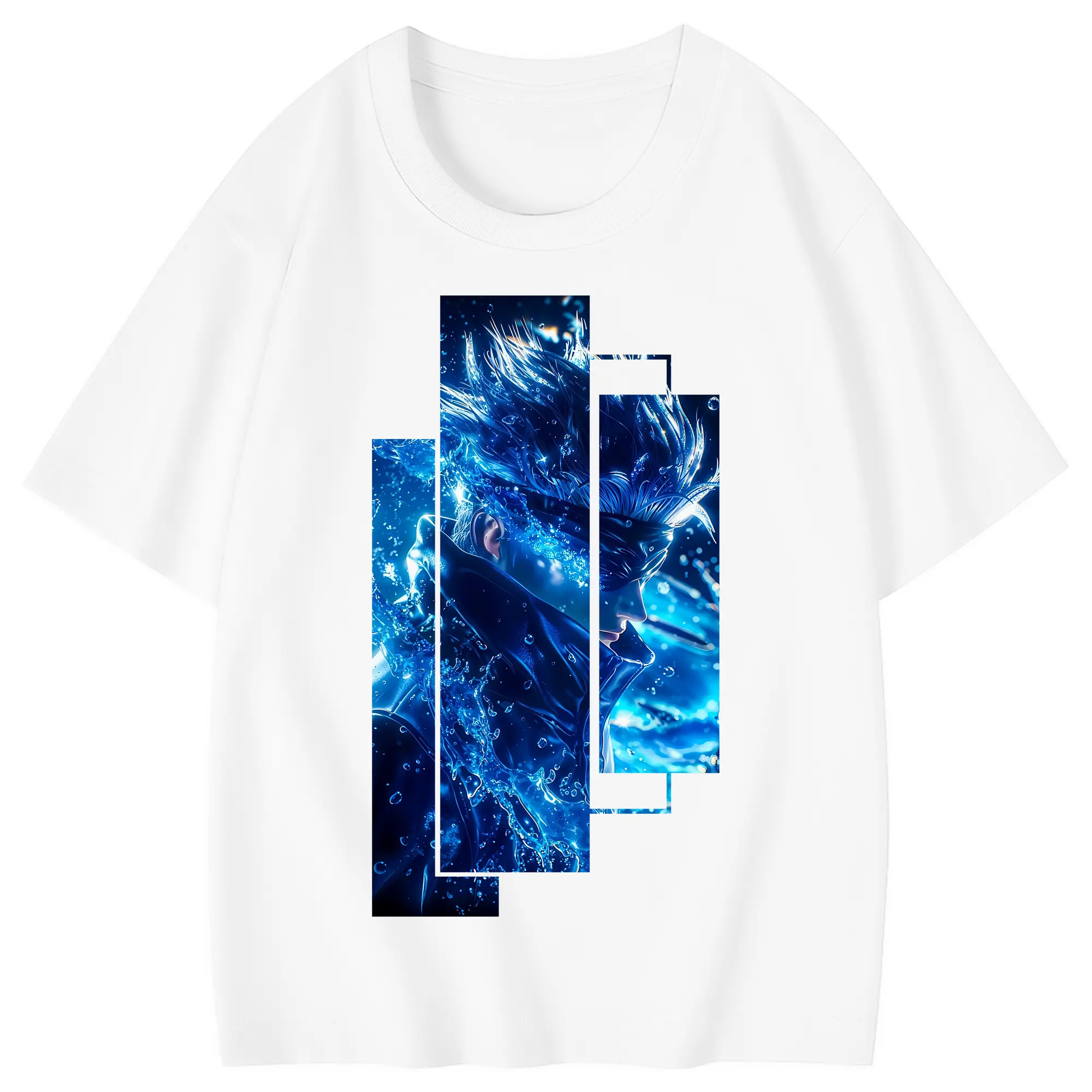 呪術廻戦 グッズ,五条 悟 - 綿100％ キッズTシャツ ・ フロントプリント ・ 快適 通気性 ・ スポーツ カジュアル 散歩用