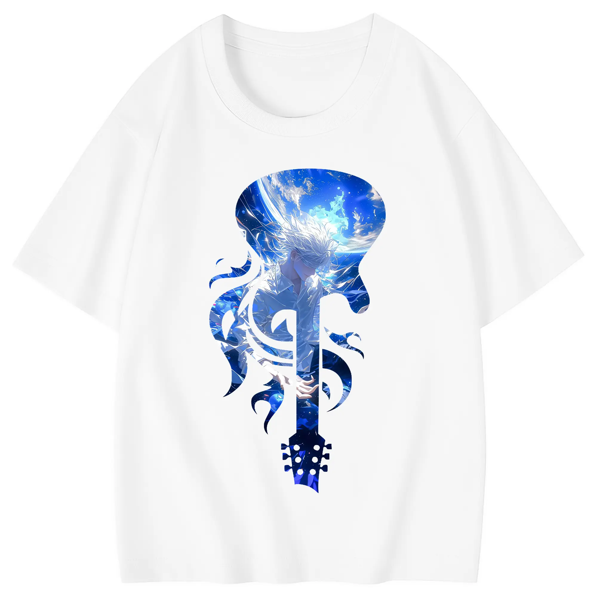 呪術廻戦 グッズ,五条 悟 - 綿100％ キッズTシャツ ・ フロントプリント ・ 快適 通気性 ・ スポーツ カジュアル 散歩用