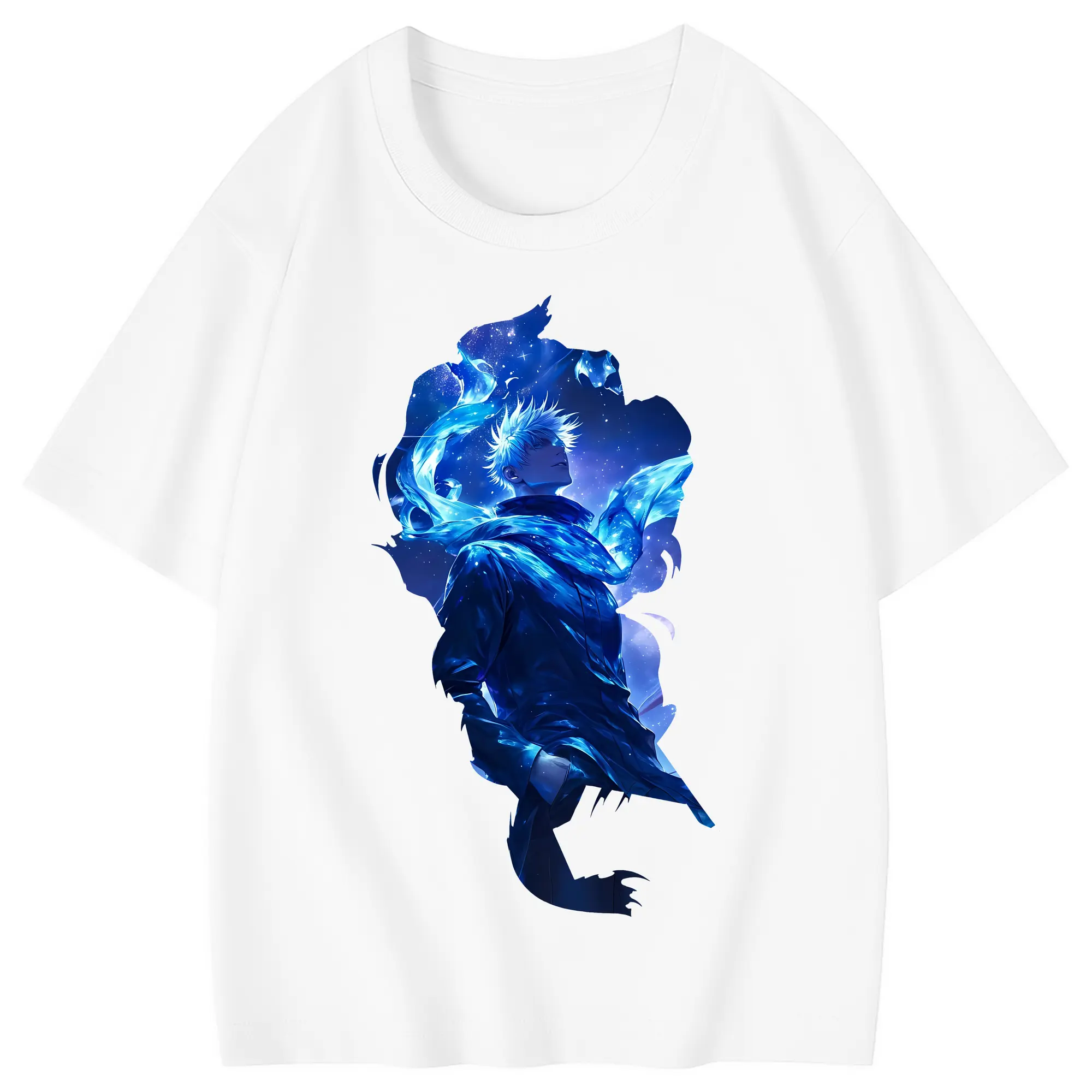 呪術廻戦 グッズ,五条 悟 - 綿100％ キッズTシャツ ・ フロントプリント ・ 快適 通気性 ・ スポーツ カジュアル 散歩用