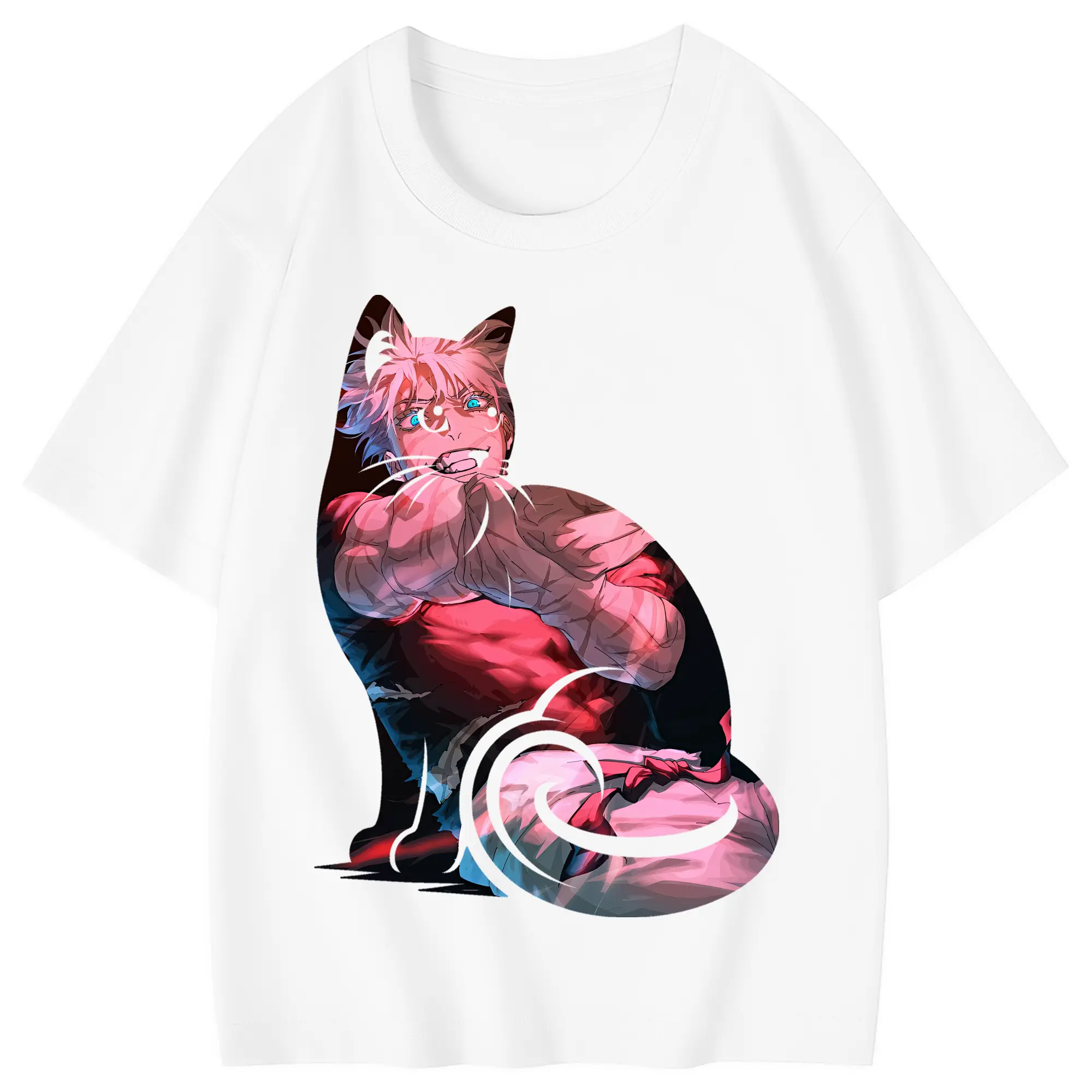 呪術廻戦 グッズ,五条 悟 - 綿100％ キッズTシャツ ・ フロントプリント ・ 快適 通気性 ・ スポーツ カジュアル 散歩用