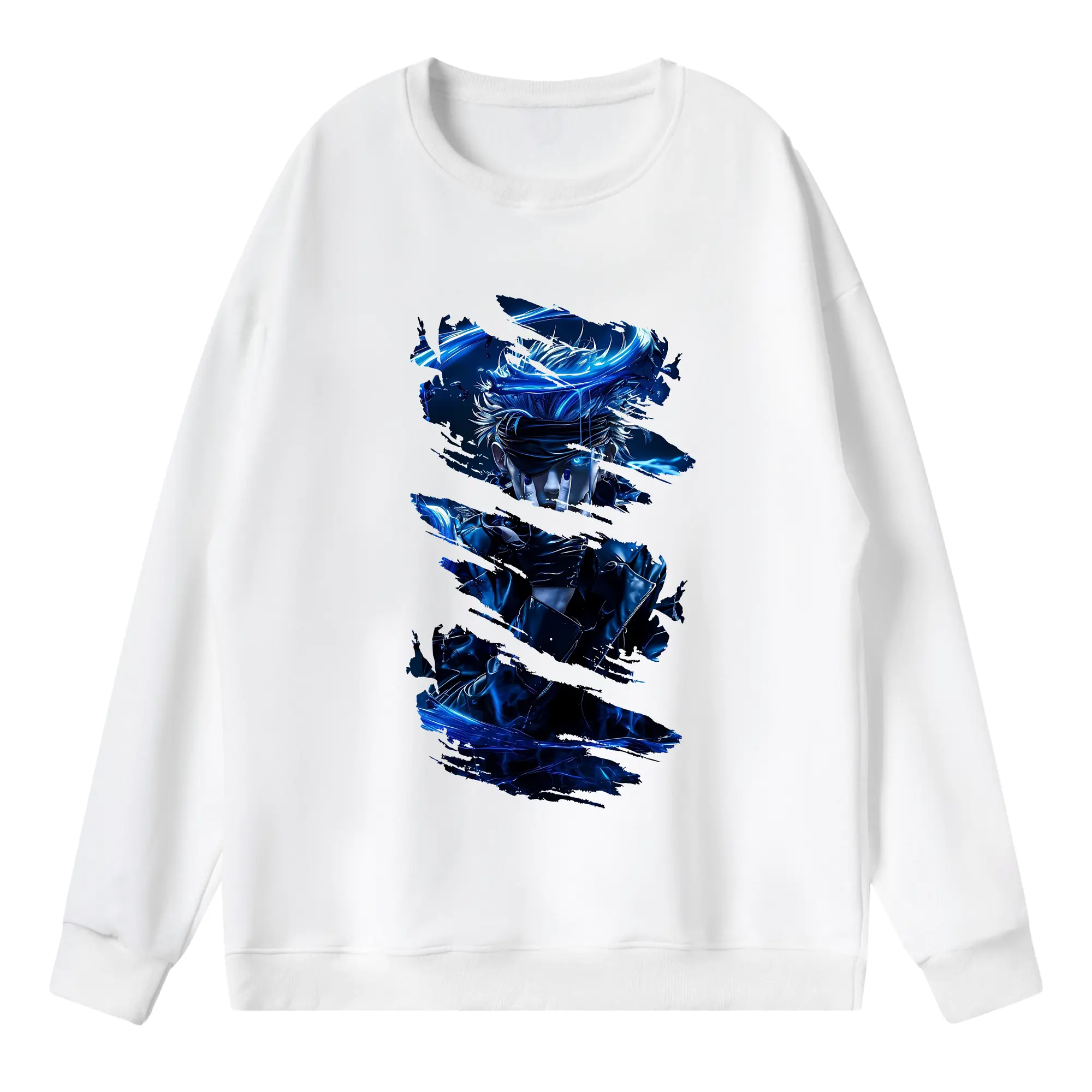 呪術廻戦 グッズ,五条 悟 - 薄手 クルーネック スウェット 裏毛260g · ポリエステル 春秋向け カジュアル 男女兼用 · トレーナー デイリー スポーツ 散歩に最適