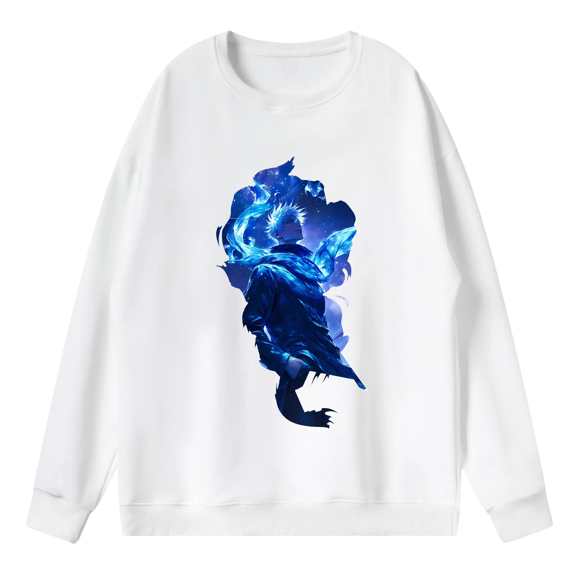 呪術廻戦 グッズ,五条 悟 - 薄手 クルーネック スウェット 裏毛260g · ポリエステル 春秋向け カジュアル 男女兼用 · トレーナー デイリー スポーツ 散歩に最適