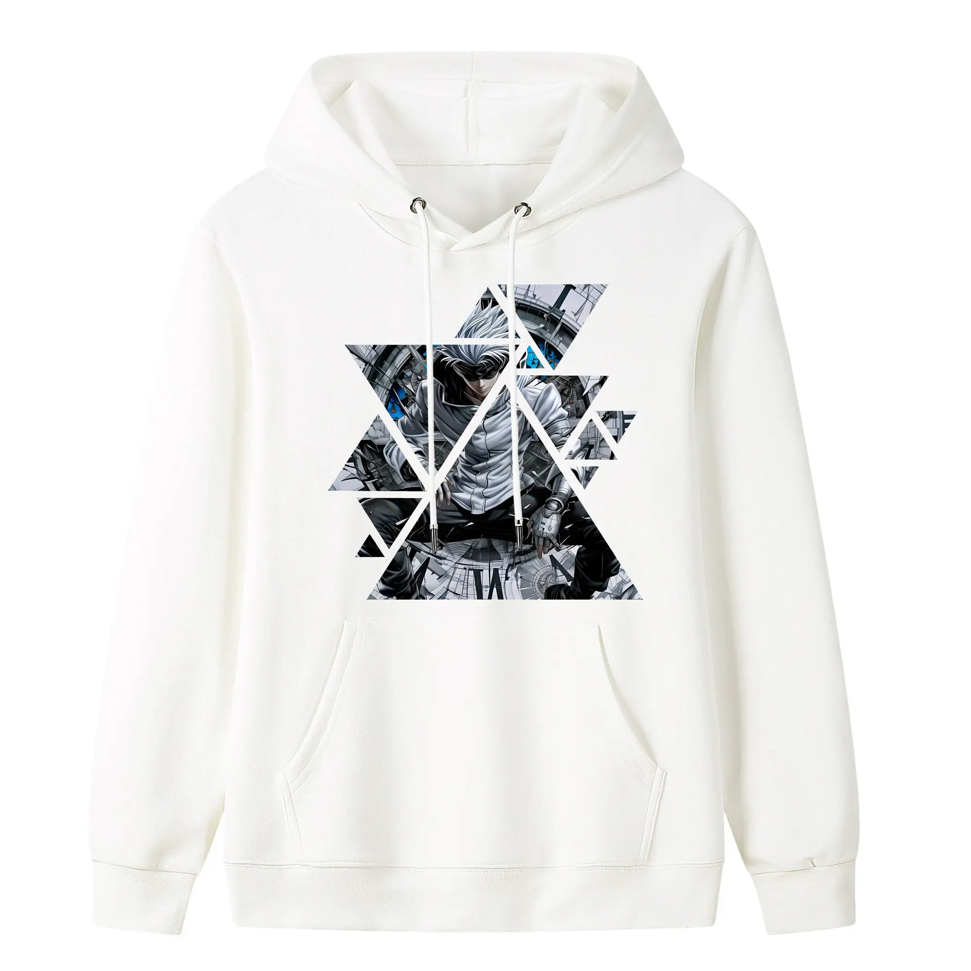 呪術廻戦 グッズ,五条 悟 - キッズ フード付きパーカー ・ フロントプリント ・ ポリエステル100％ ・ 快適 通学 スポーツ 日常使い お散歩用