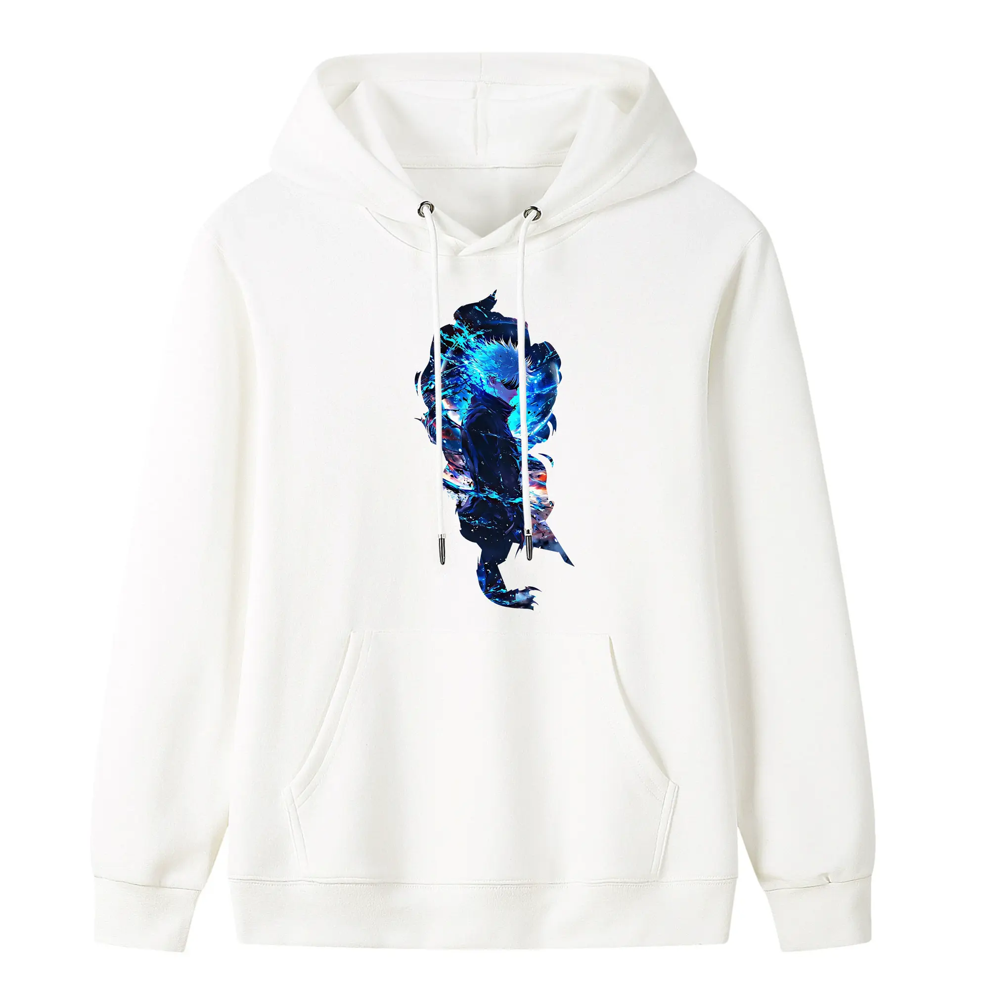 呪術廻戦 グッズ,五条 悟 - キッズ フード付きパーカー ・ フロントプリント ・ ポリエステル100％ ・ 快適 通学 スポーツ 日常使い お散歩用