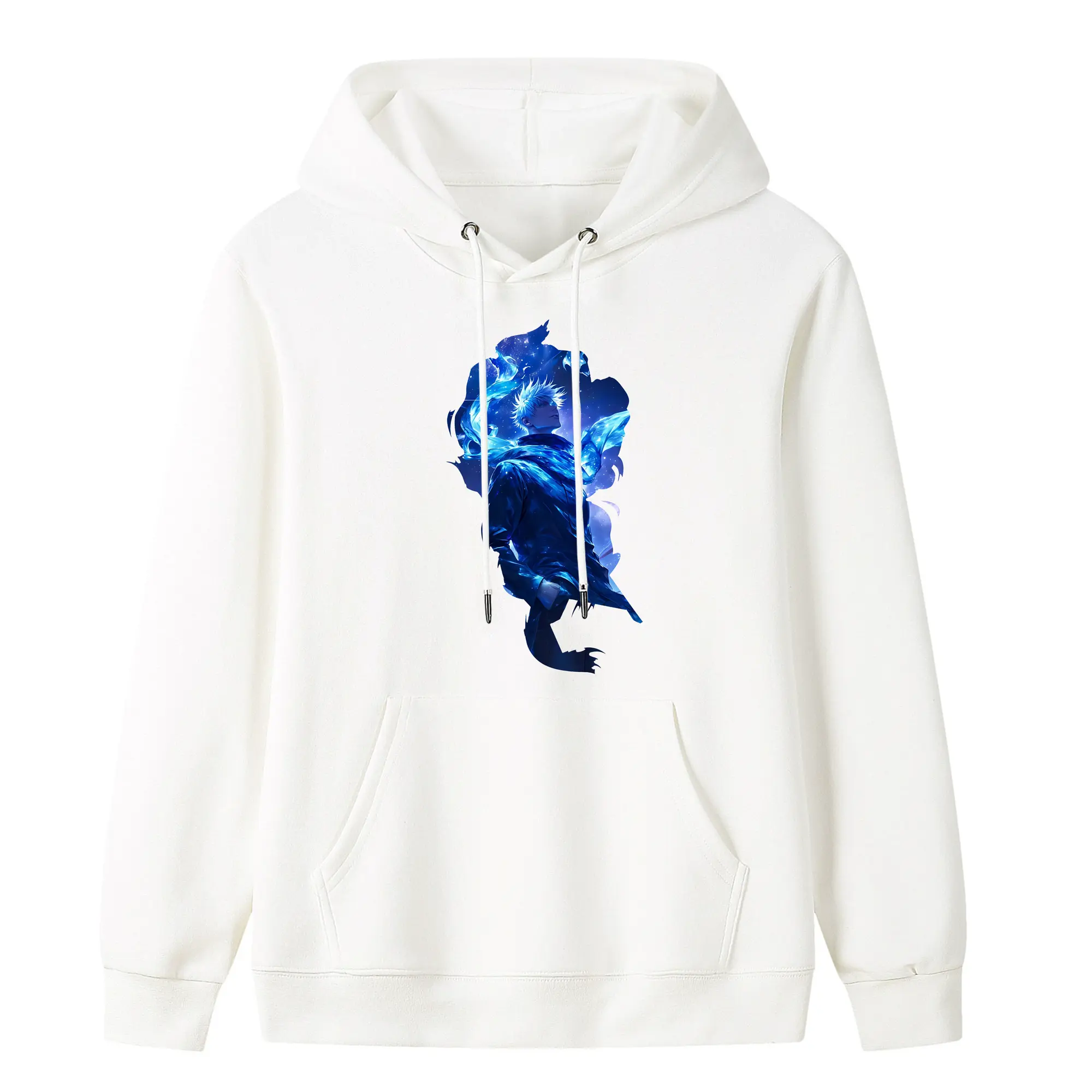 呪術廻戦 グッズ,五条 悟 - キッズ フード付きパーカー ・ フロントプリント ・ ポリエステル100％ ・ 快適 通学 スポーツ 日常使い お散歩用