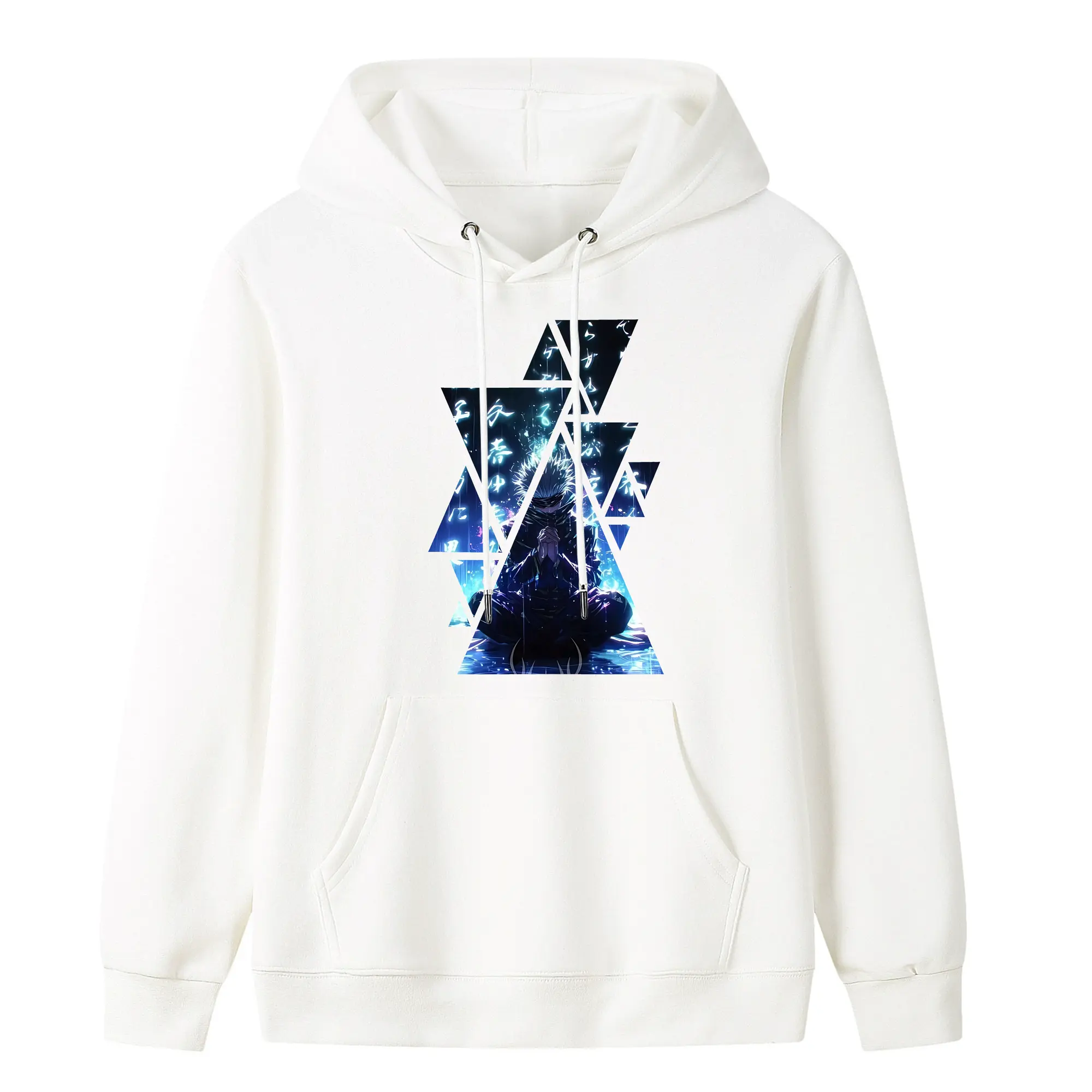 呪術廻戦 グッズ,五条 悟 - キッズ フード付きパーカー ・ フロントプリント ・ ポリエステル100％ ・ 快適 通学 スポーツ 日常使い お散歩用